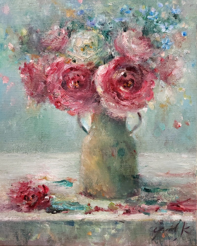 青空活歩　おしゃべり　アート作品 絵画 額縁付き 抱擁 by 神之浦由美 - 絵画販売・購入・レンタル（サブスク