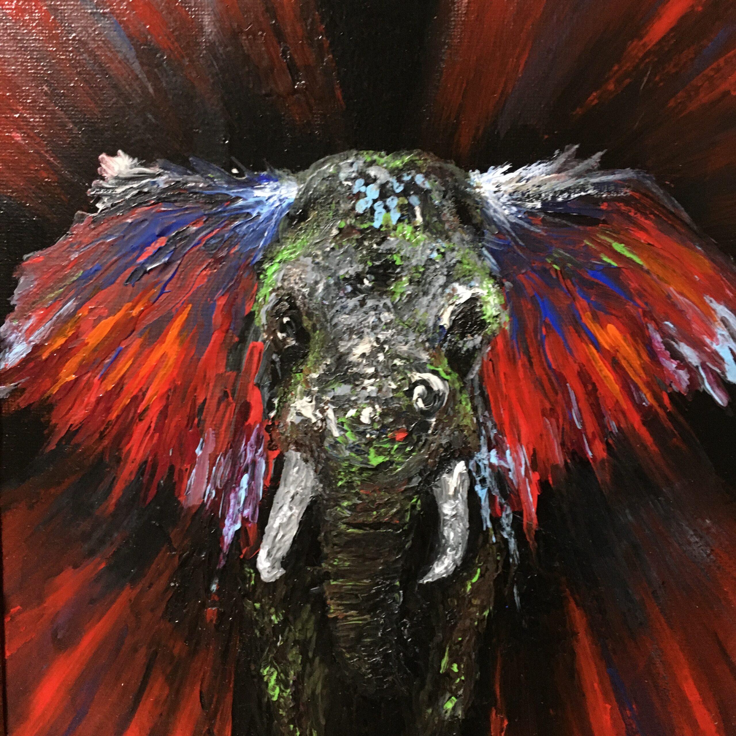 アクリル画：モンスターの花 ARTELIER（アートリエ）