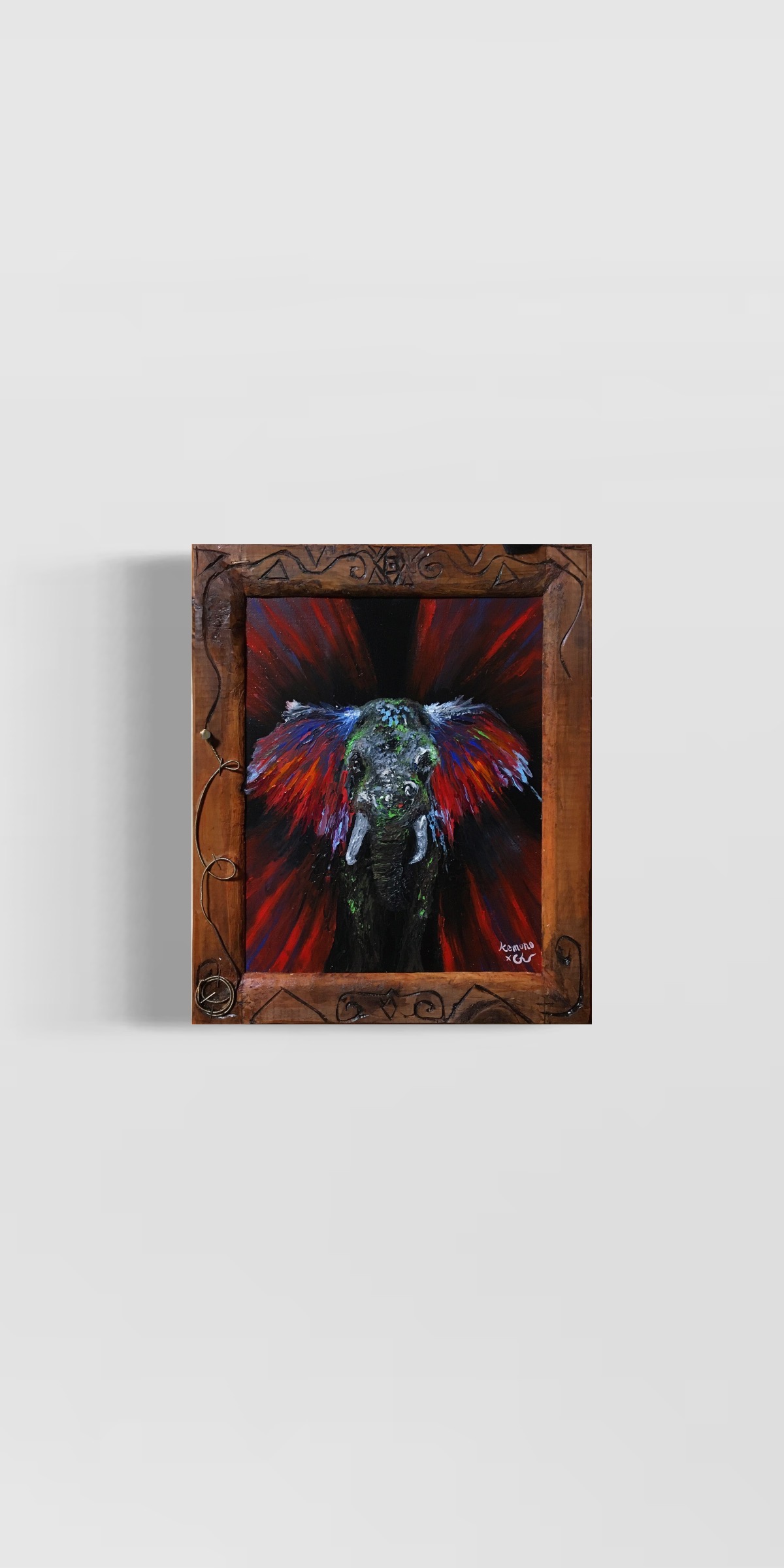 アクリル画：モンスターの花 アクリル画：モンスターの花 - メルカリ