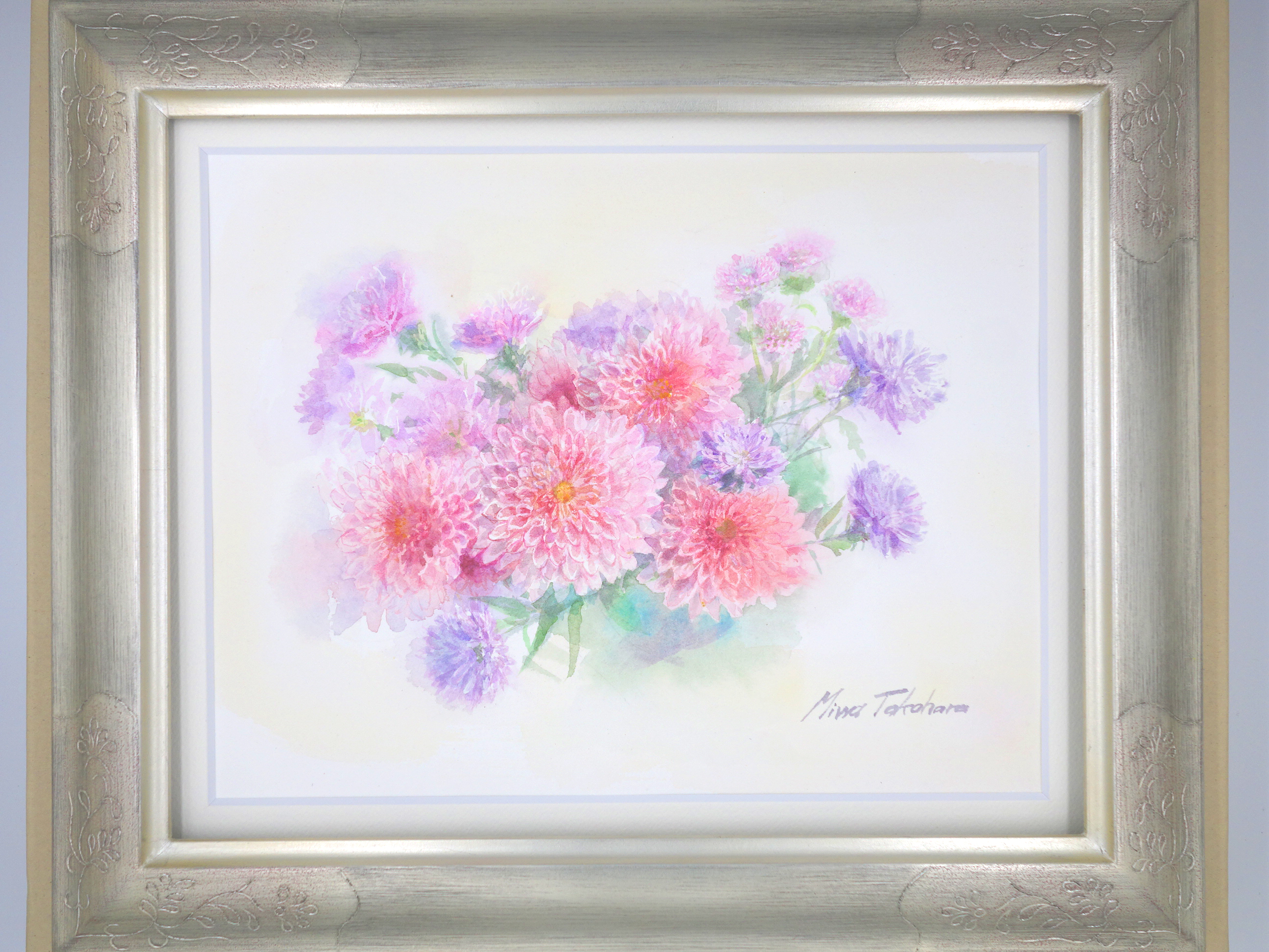 「引き取り限定品」　絵画　絵　避暑地の女性　サイン有り　高さ約１５３cm 3a7530ac139d22e89b794be151a2cd