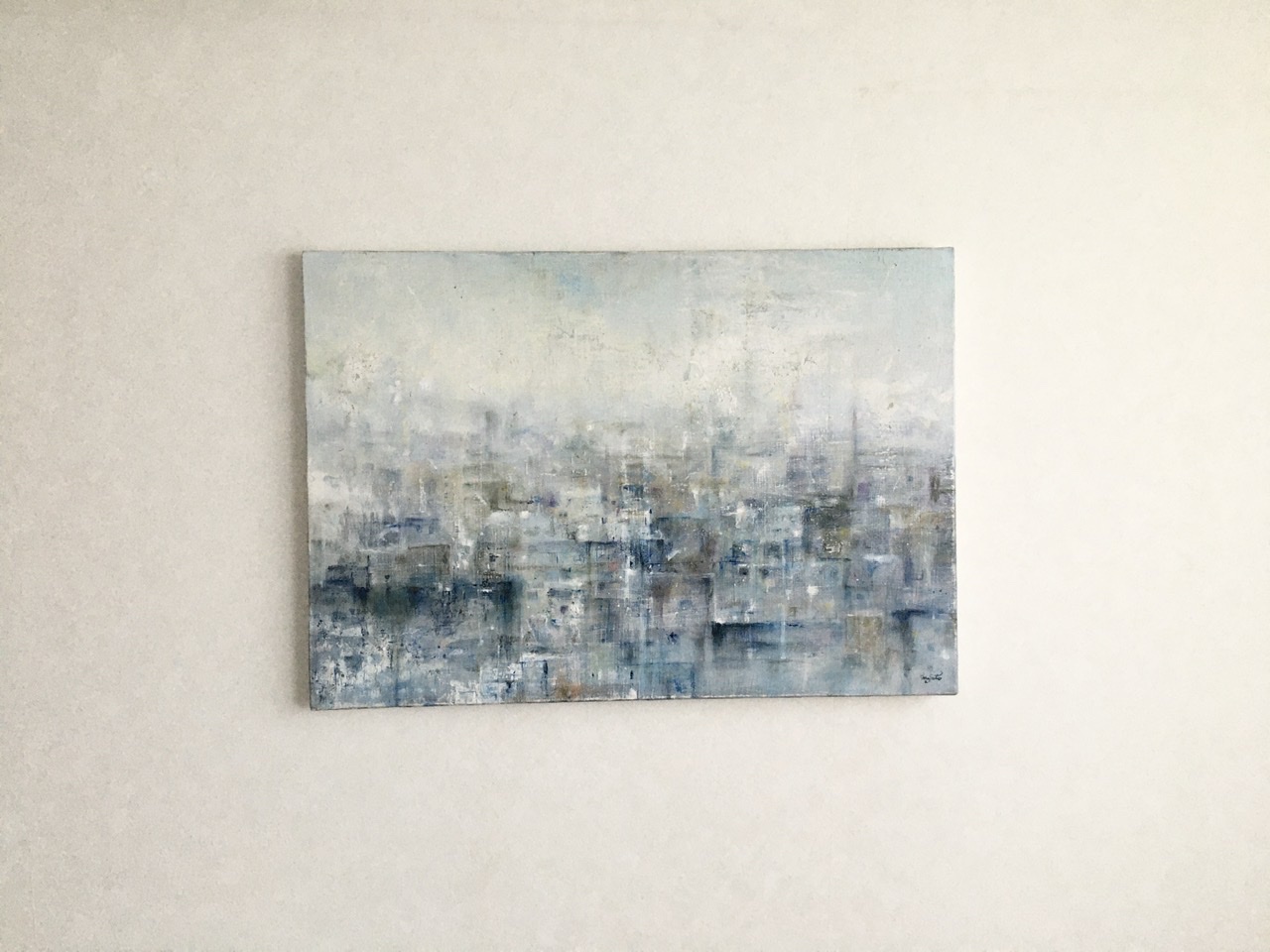 大雪山 油彩画 斎藤洪人　SM 高橋益之「大雪山風景」油絵・SM 絵画買取・販売の小竹美術