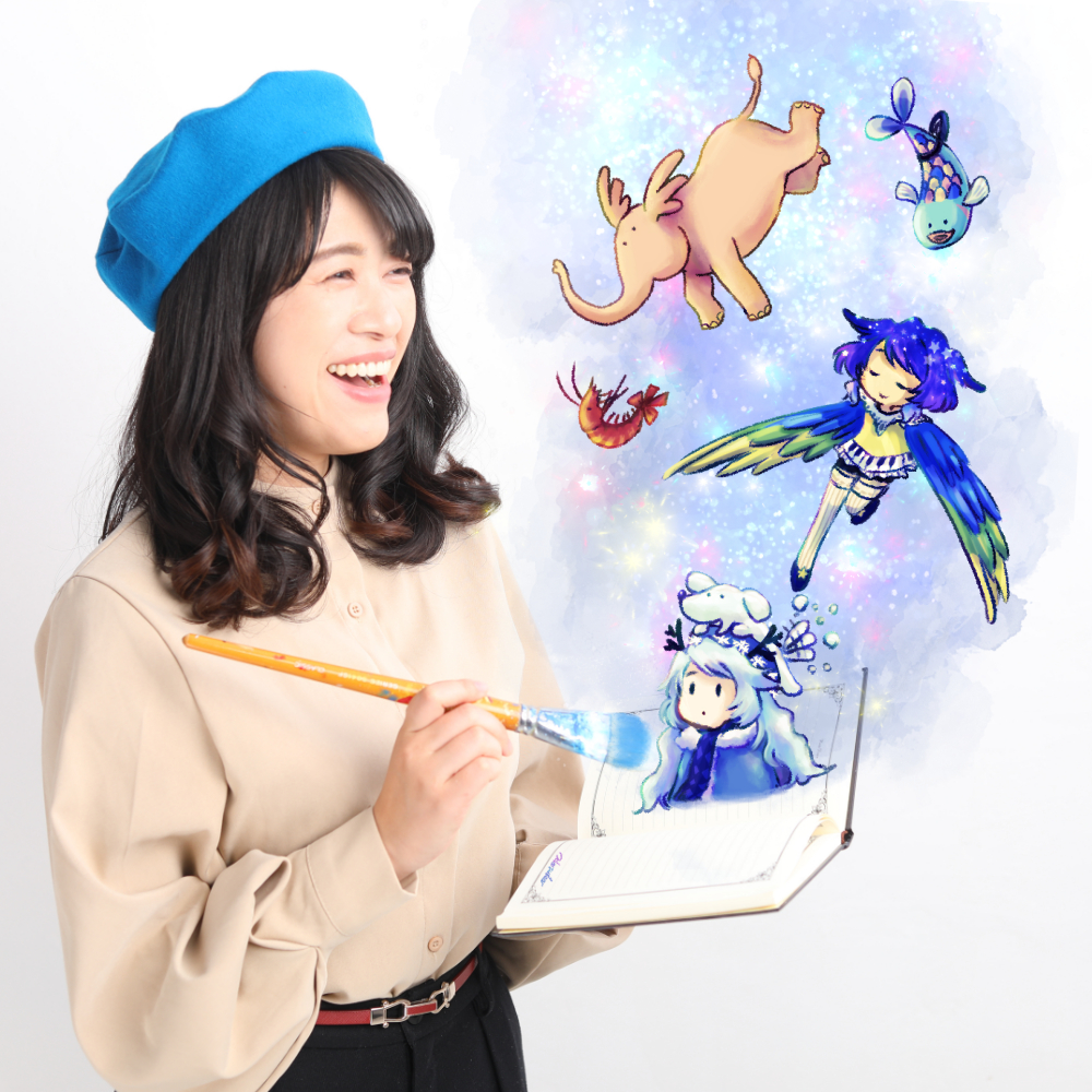 これもあたたかい？ F4号正方形額付 by 宮本明香 - 絵画販売