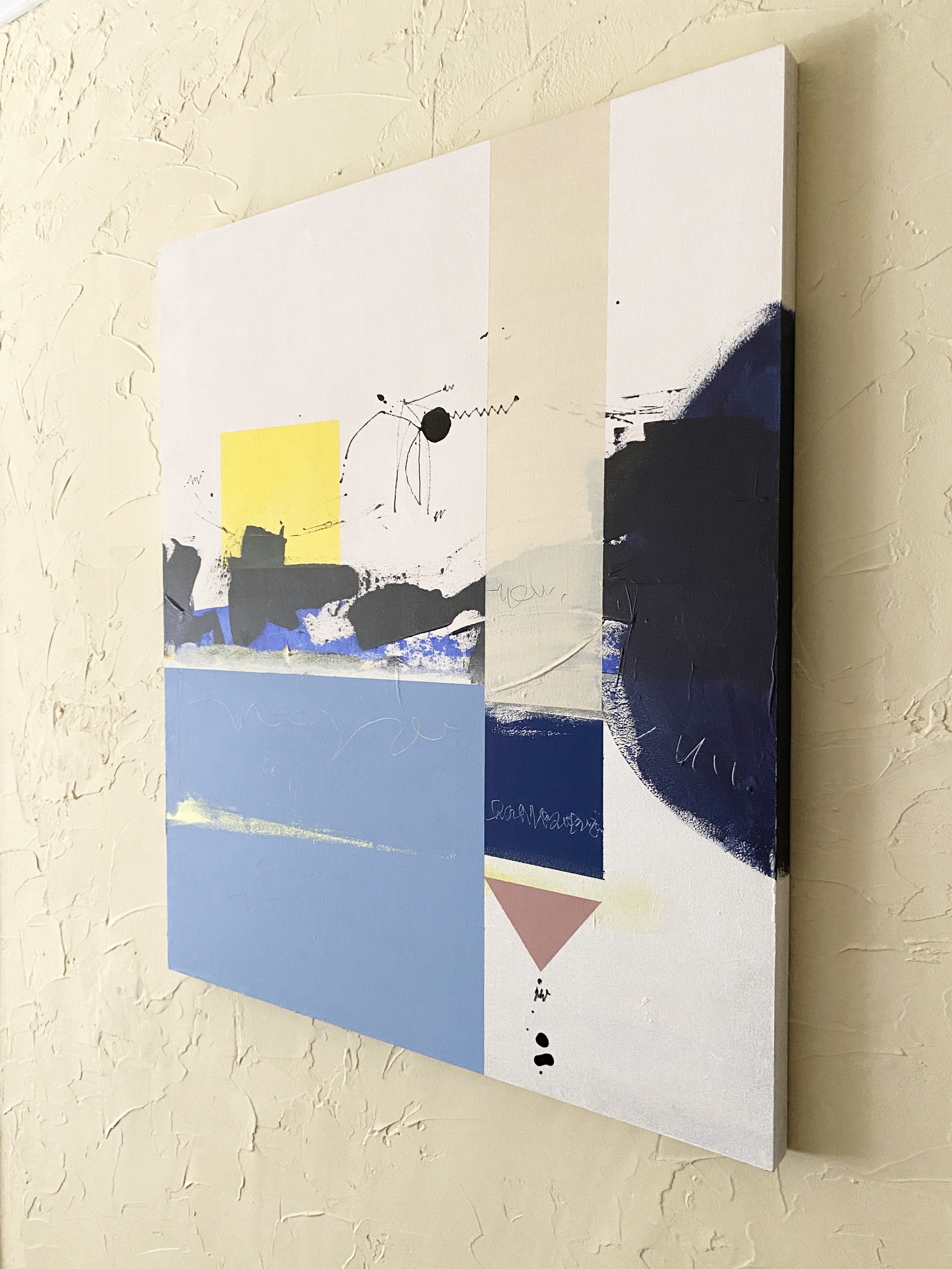 抽象アート 手の形状 アクリル画 313 抽象画 アクリル画 アート 原画 キャンバスボード F3 宇宙の