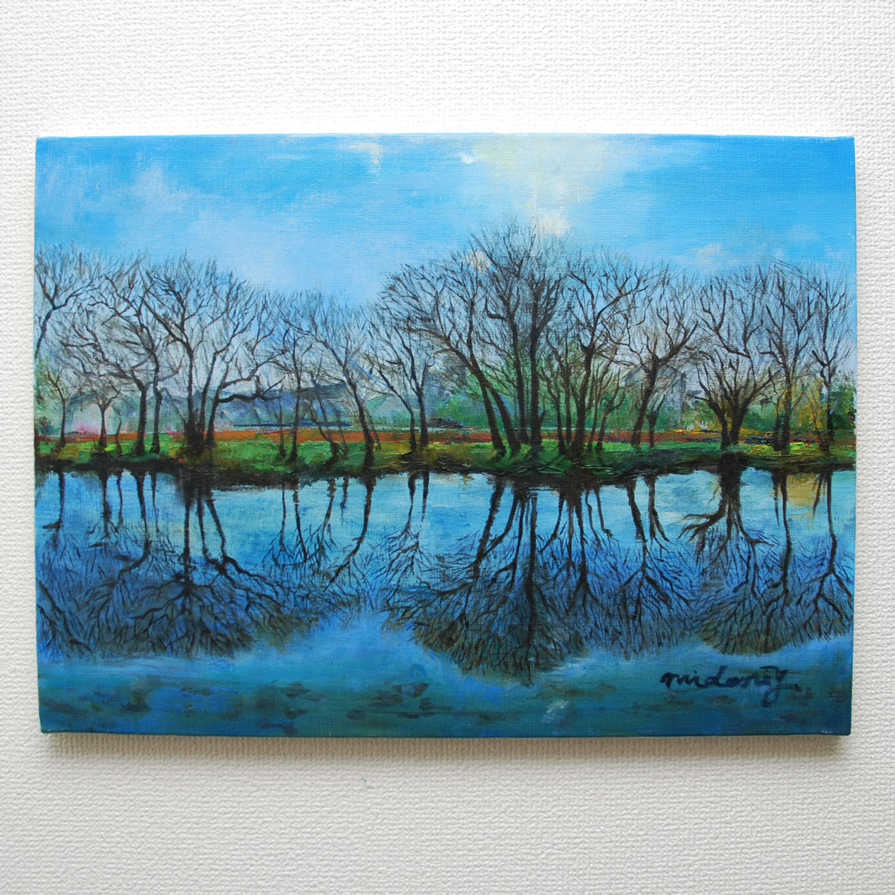 入間川風景 by 山口ミドリ - 絵画販売・購入・レンタル（サブスク