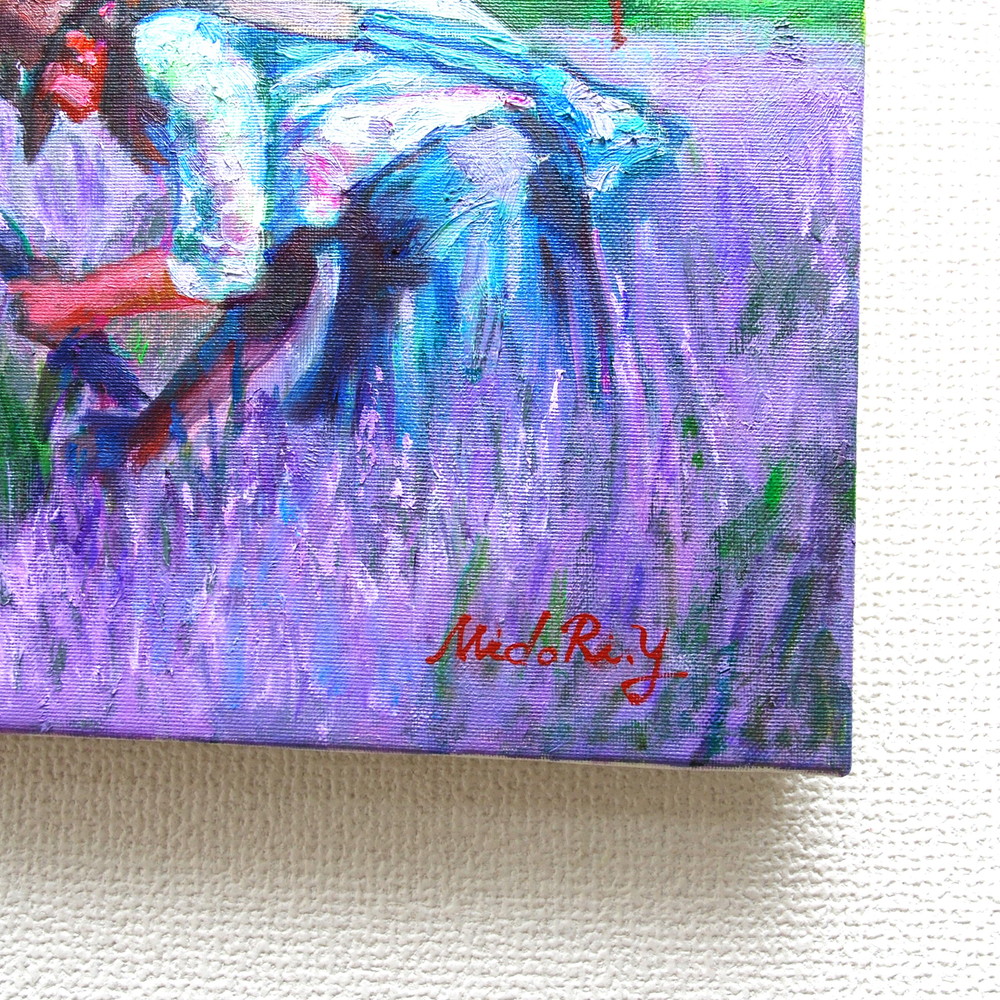 ラベンダーを摘む少女 by 山口ミドリ - 絵画販売・購入・レンタル