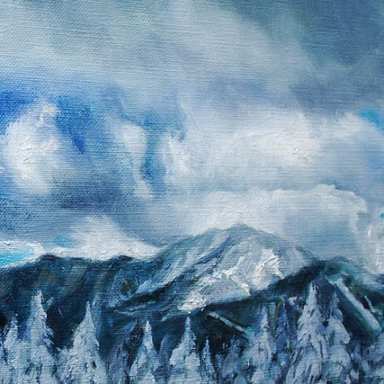 雪山（志賀高原スキー場） by 山口ミドリ - 絵画販売・購入・レンタル