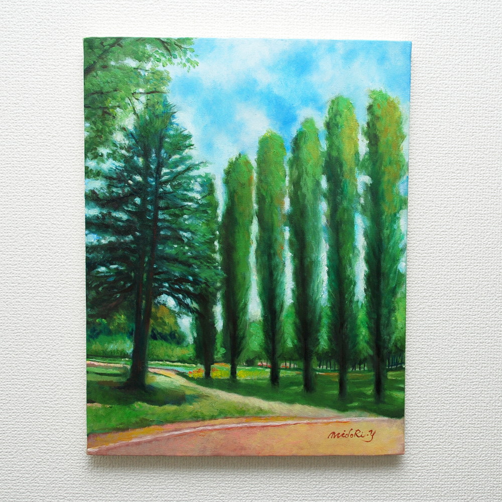 ポプラ並木（彩の森入間公園） by 山口ミドリ - 絵画販売・購入