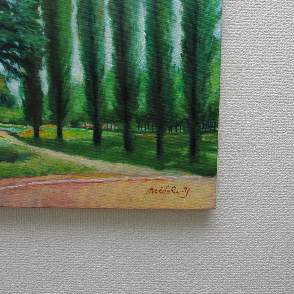 ポプラ並木（彩の森入間公園） by 山口ミドリ - 絵画販売・購入
