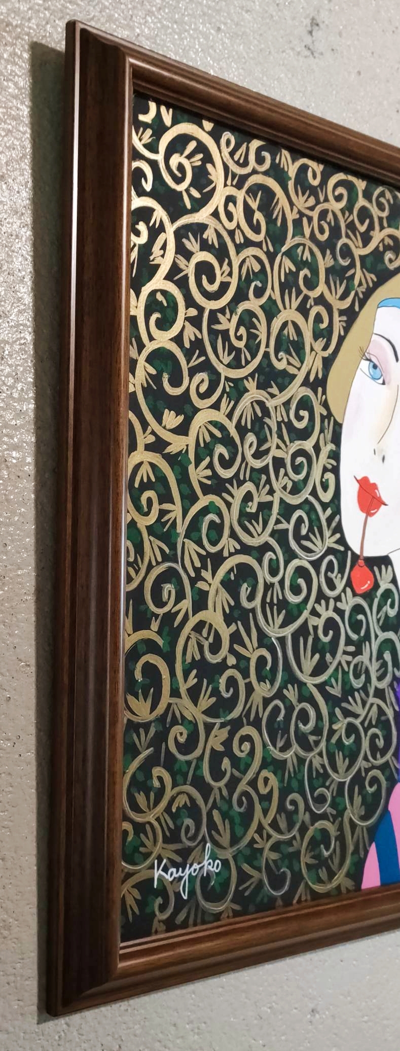 林檎のイヤリングの女性 by 山口香代子 - 絵画販売・購入・レンタル