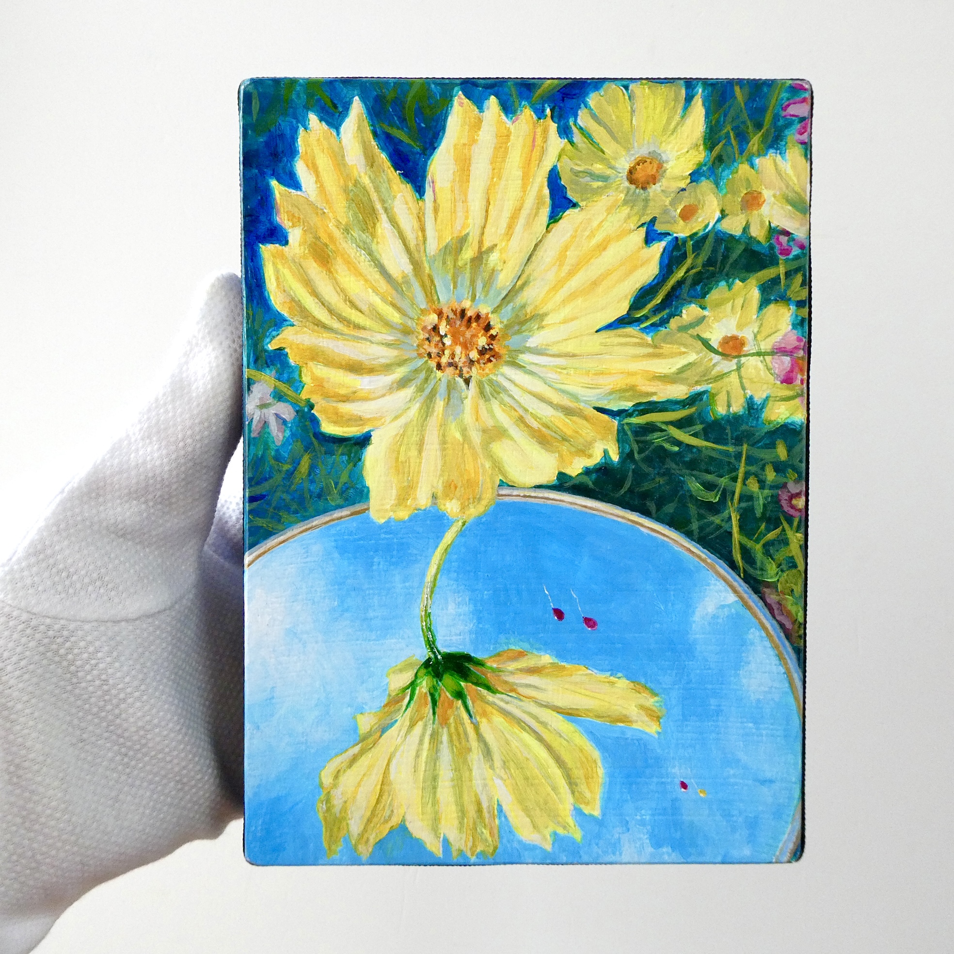 花の絵 絵画 水彩画 風景画 画題「桜の花」 絵画 yamakasumi56 通販