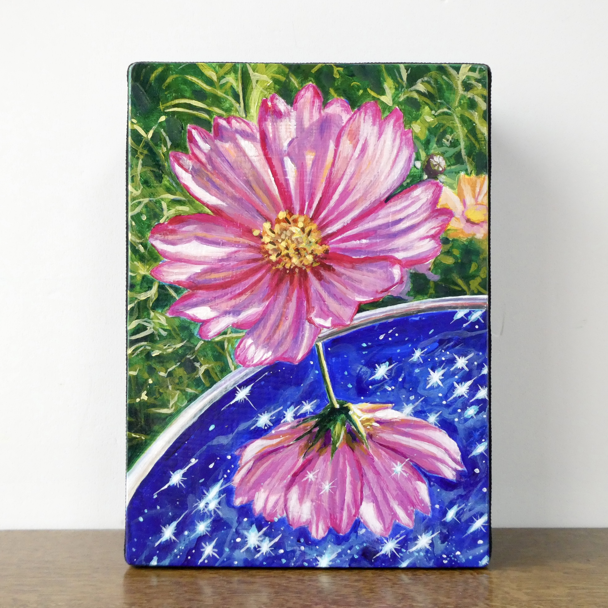 #花絵画と#ぶどう絵画セット計2点 花絵画と#ぶどう絵画セット計2点 - メルカリ
