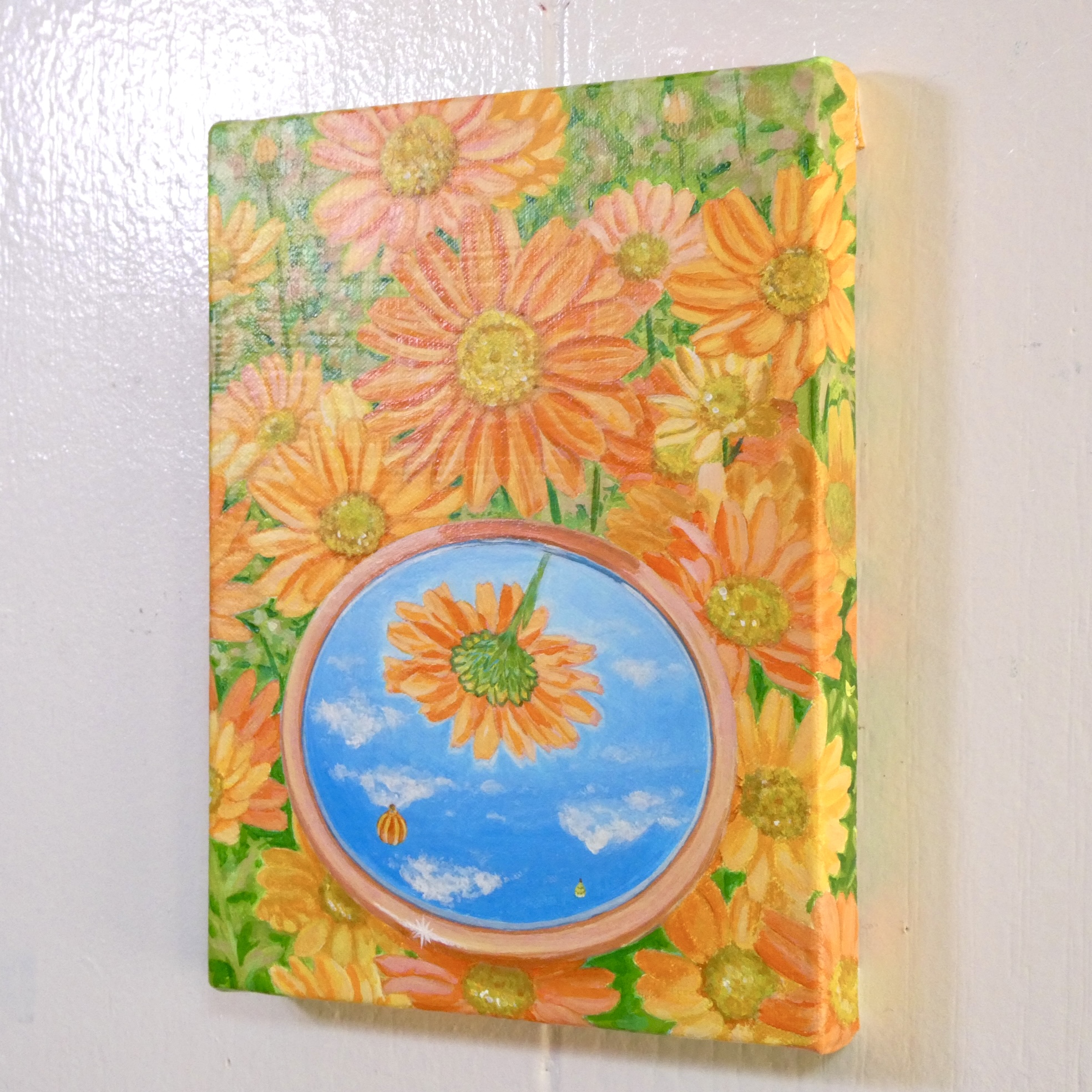 #花絵画と#ぶどう絵画セット計2点 絵画 インテリア 「風花 ～kazahana～」 冬 玄関 風水 運気