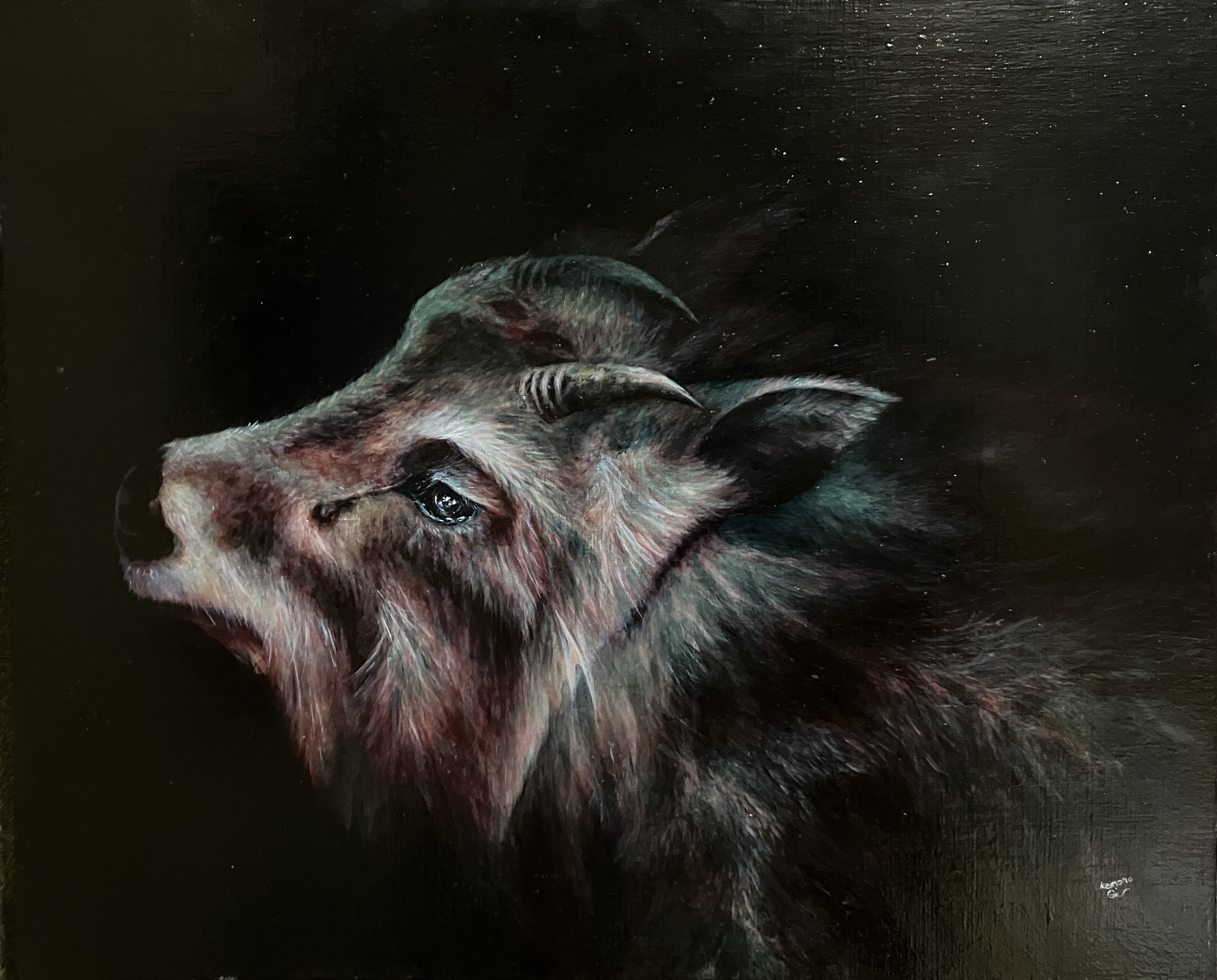 黒き憂い by kemono gallery - 絵画販売・購入・レンタル（サブスク 