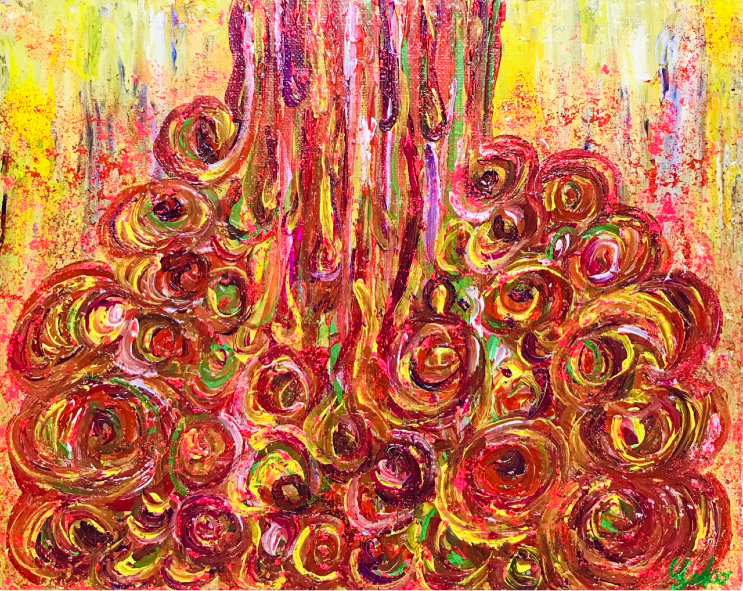 絵画　YOKO.Y rainy days🌧️ 梅雨入り🌧️ #アナログアート #analogart #油絵