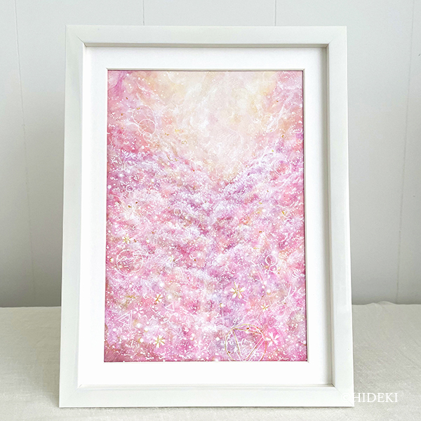 絵画「藤の花が咲いた」アクリル絵/新品額縁 絵画「藤の花が咲いた」アクリル絵/新品額縁