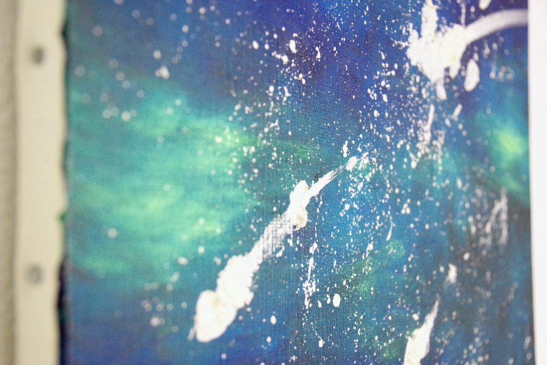 スプレーアート（流星群） 流れ星』スプレーアート原画｜山本剛之(スプレーアーティスト