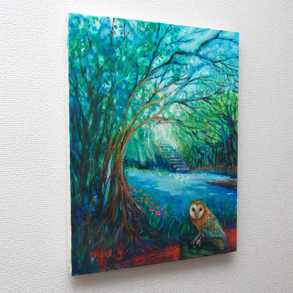 メンフクロウと秘密の森 by 山口ミドリ - 絵画販売・購入・レンタル
