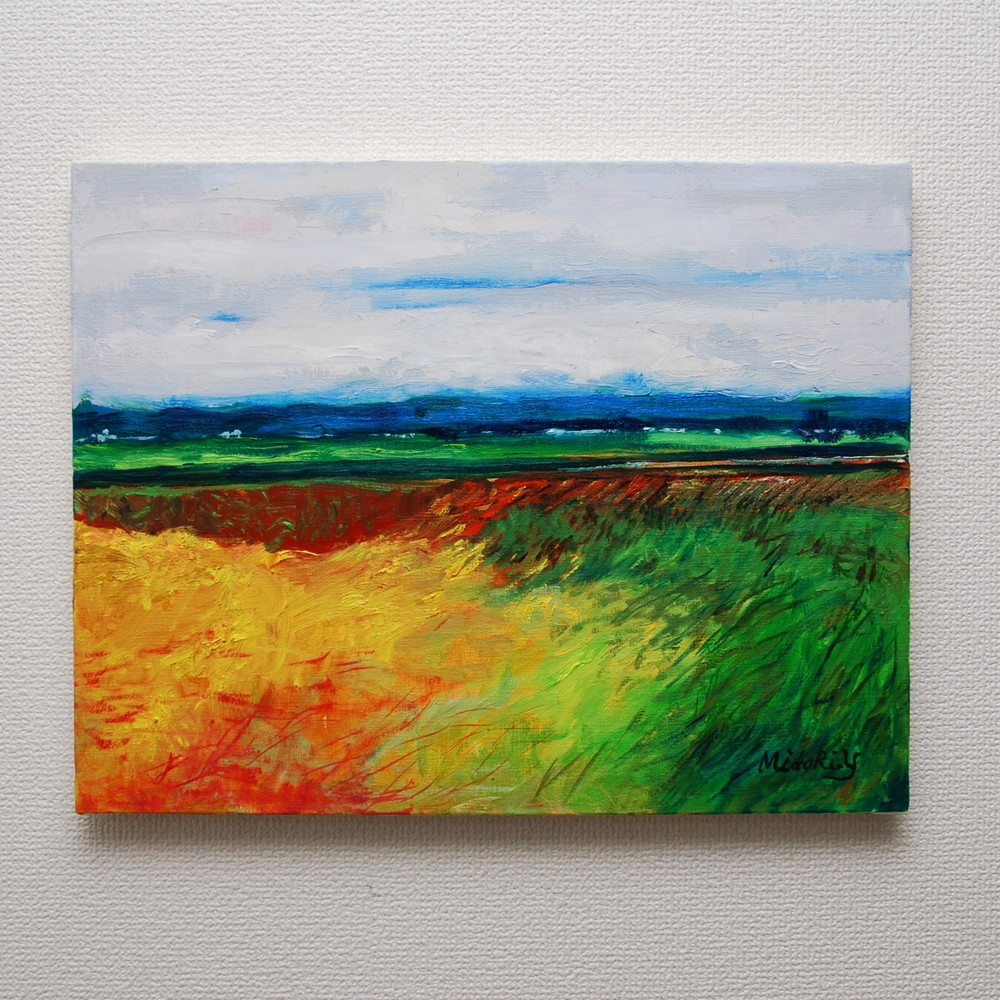 黄金色の稲穂（安曇野） by 山口ミドリ - 絵画販売・購入・レンタル