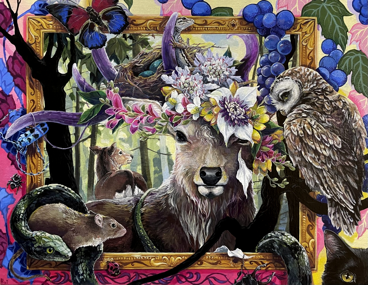 鹿花妻 by Rui - 絵画販売・購入・レンタル（サブスク） - ARTELIER