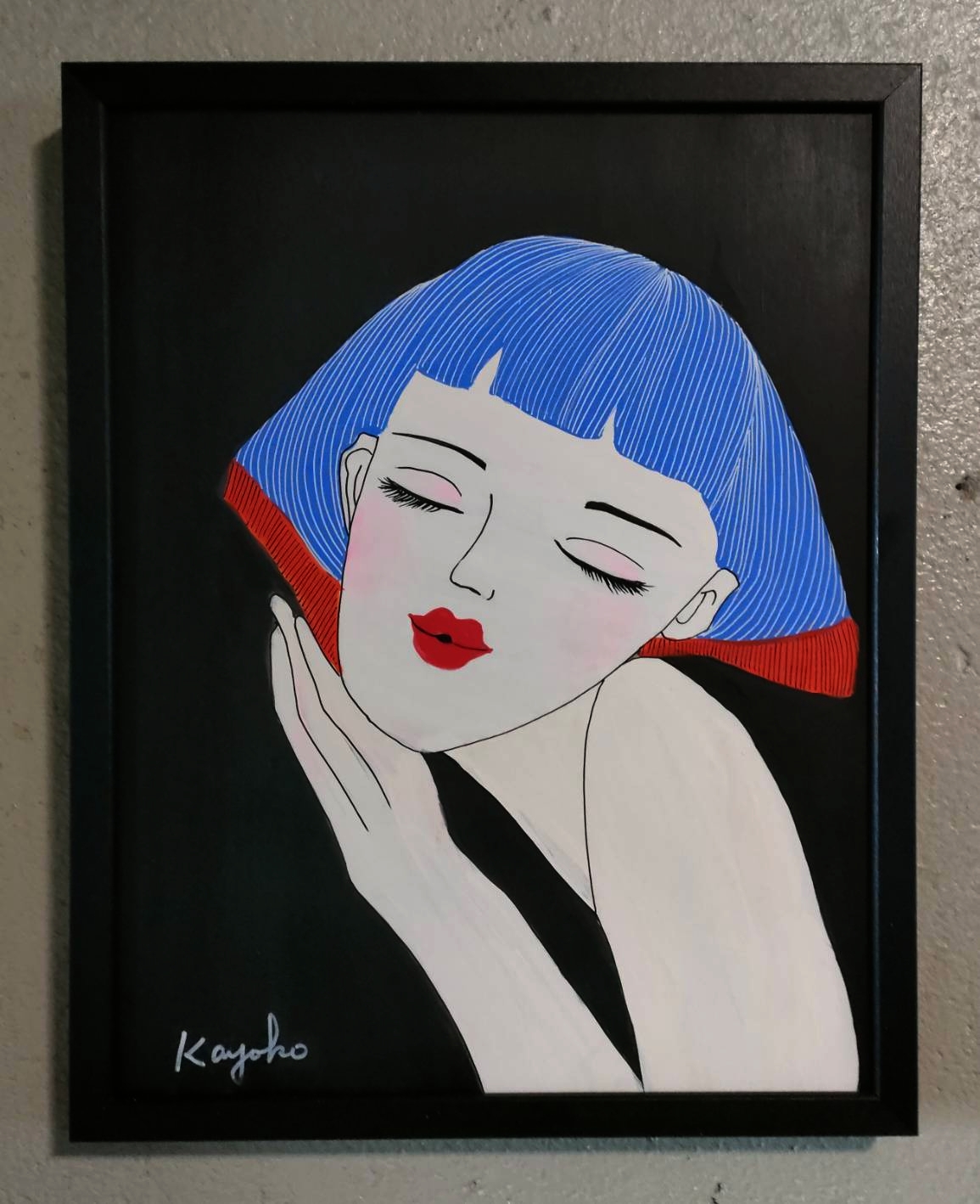 山口香代子作着物を着た女性の絵画 着物を着た女性 by 山口香代子 - 絵画販売・購入・レンタル（サブスク
