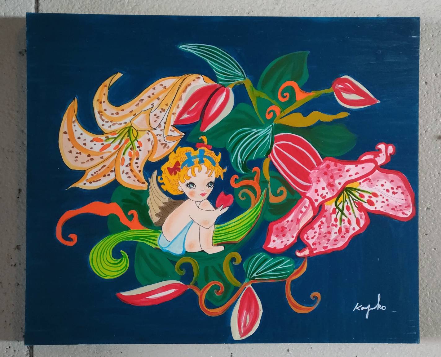 ユリの妖精 by 山口香代子 - 絵画販売・購入・レンタル（サブスク