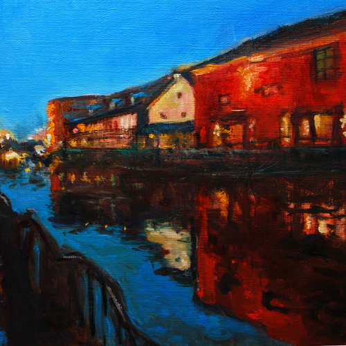 小樽運河 by 山口ミドリ - 絵画販売・購入・レンタル（サブスク