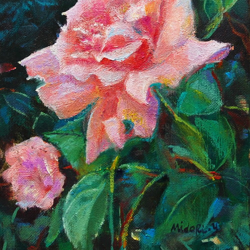 ピンクのばら by 山口ミドリ - 絵画販売・購入・レンタル