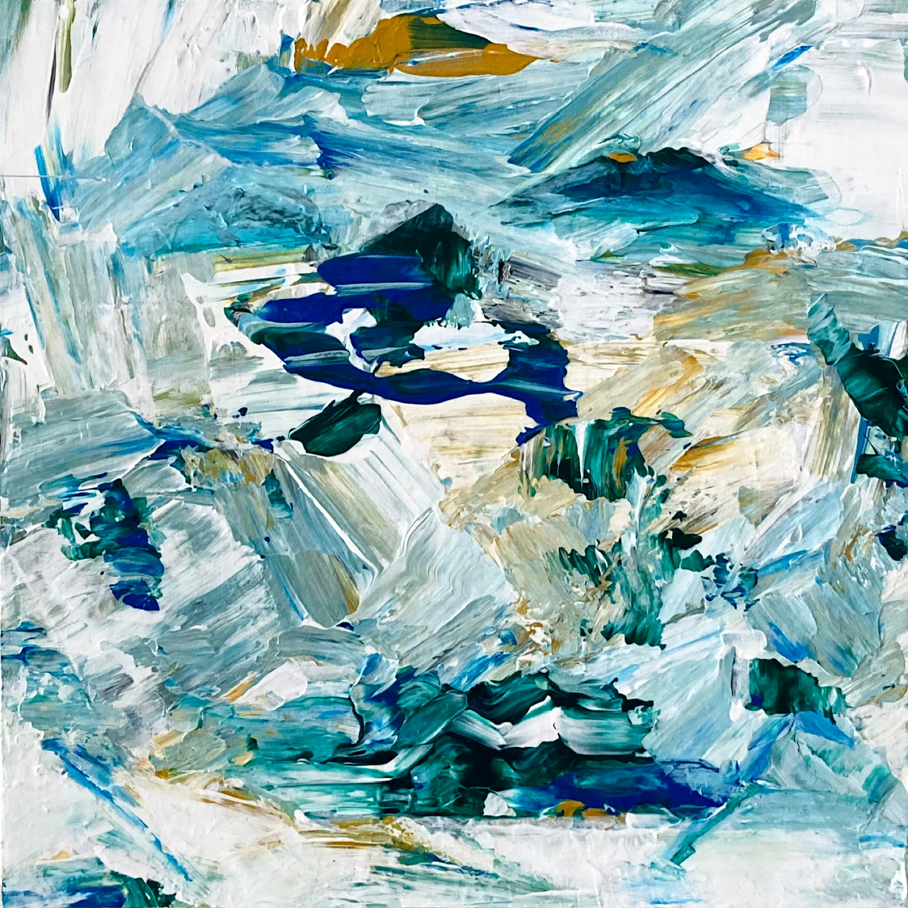 Composition.雪解けの山 by Tomoko Tsuchiya - 絵画販売・購入