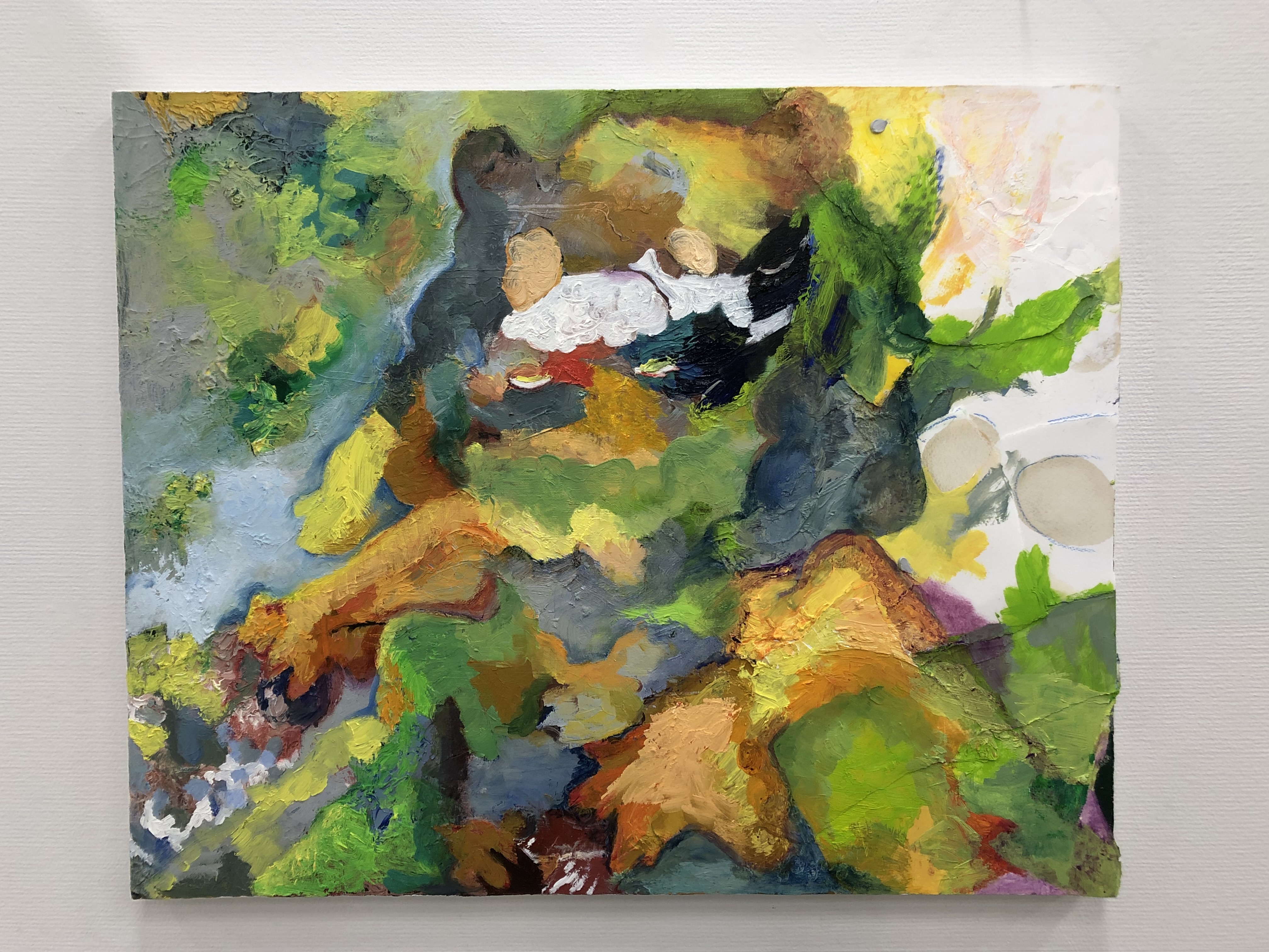 【F10号】レモンクラゲが通る 油彩 原画 油絵 絵画 painting F10号】レモンクラゲが通る 油彩 原画 油絵 絵画 painting
