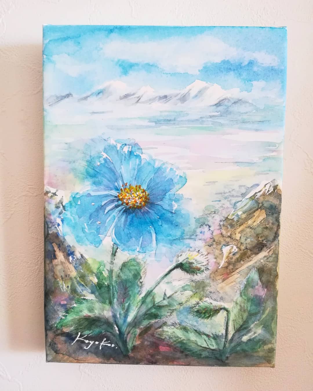 ヒマラヤの青いケシ by Kayoko Kurosaki - 絵画販売・購入・レンタル