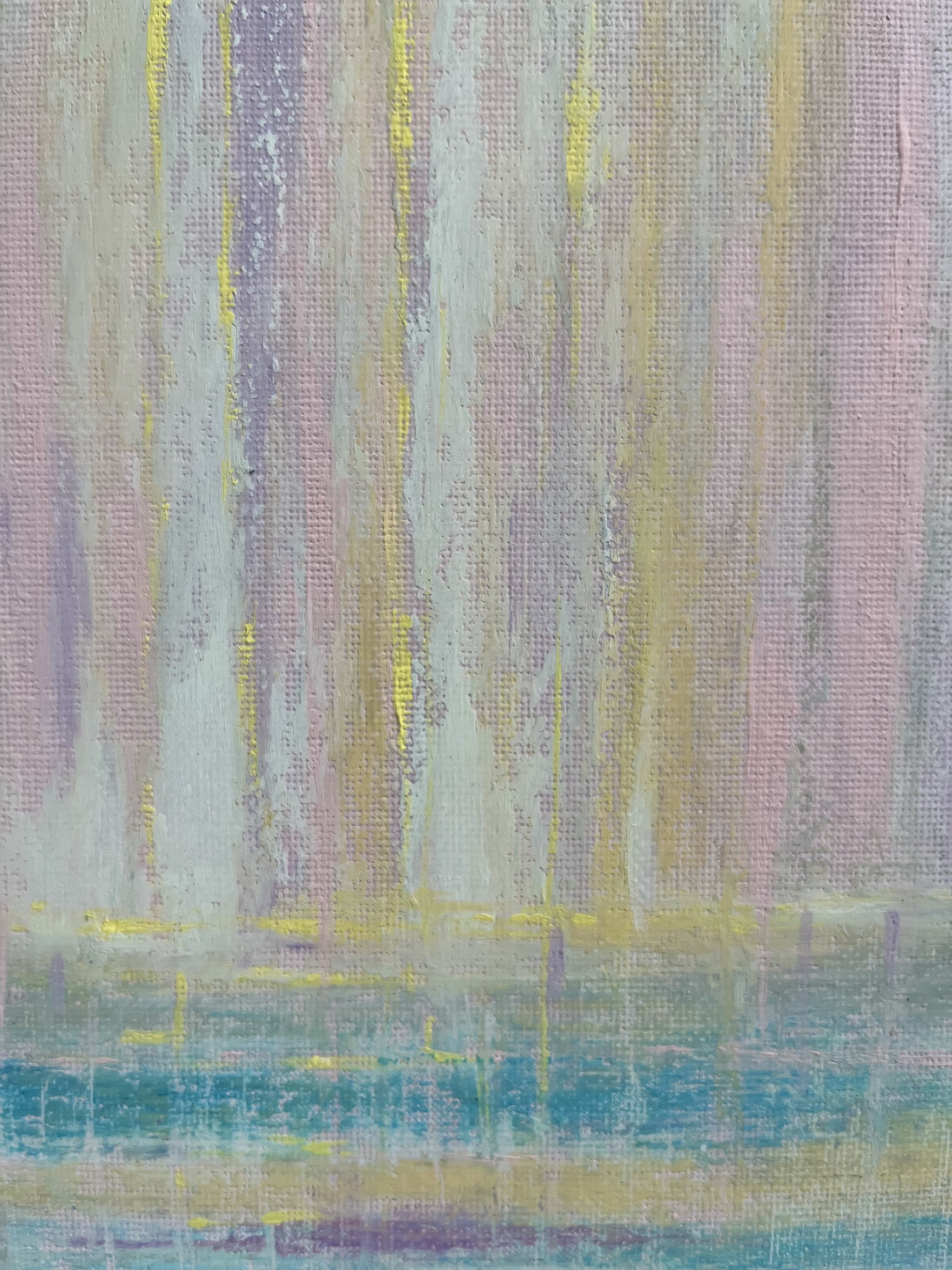 油絵[雨の歌] 春の雨 by Mitsuho Sugawara - 絵画販売・購入・レンタル