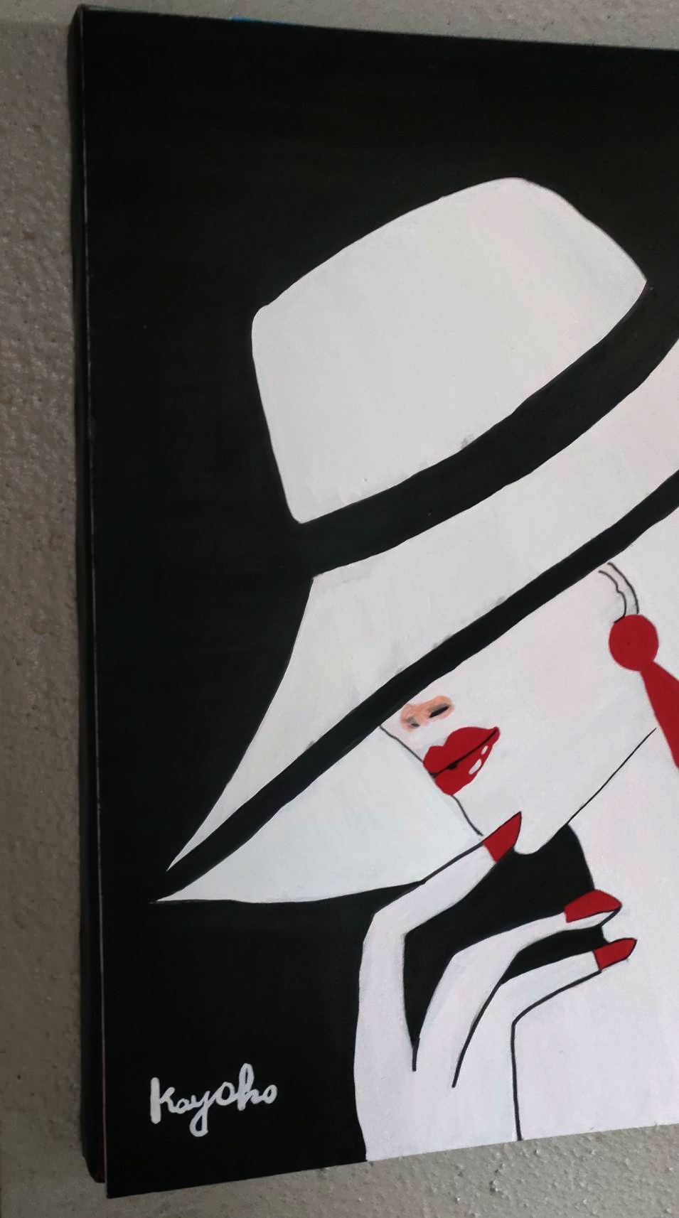 白い帽子の女性 by 山口香代子 - 絵画販売・購入・レンタル（サブスク