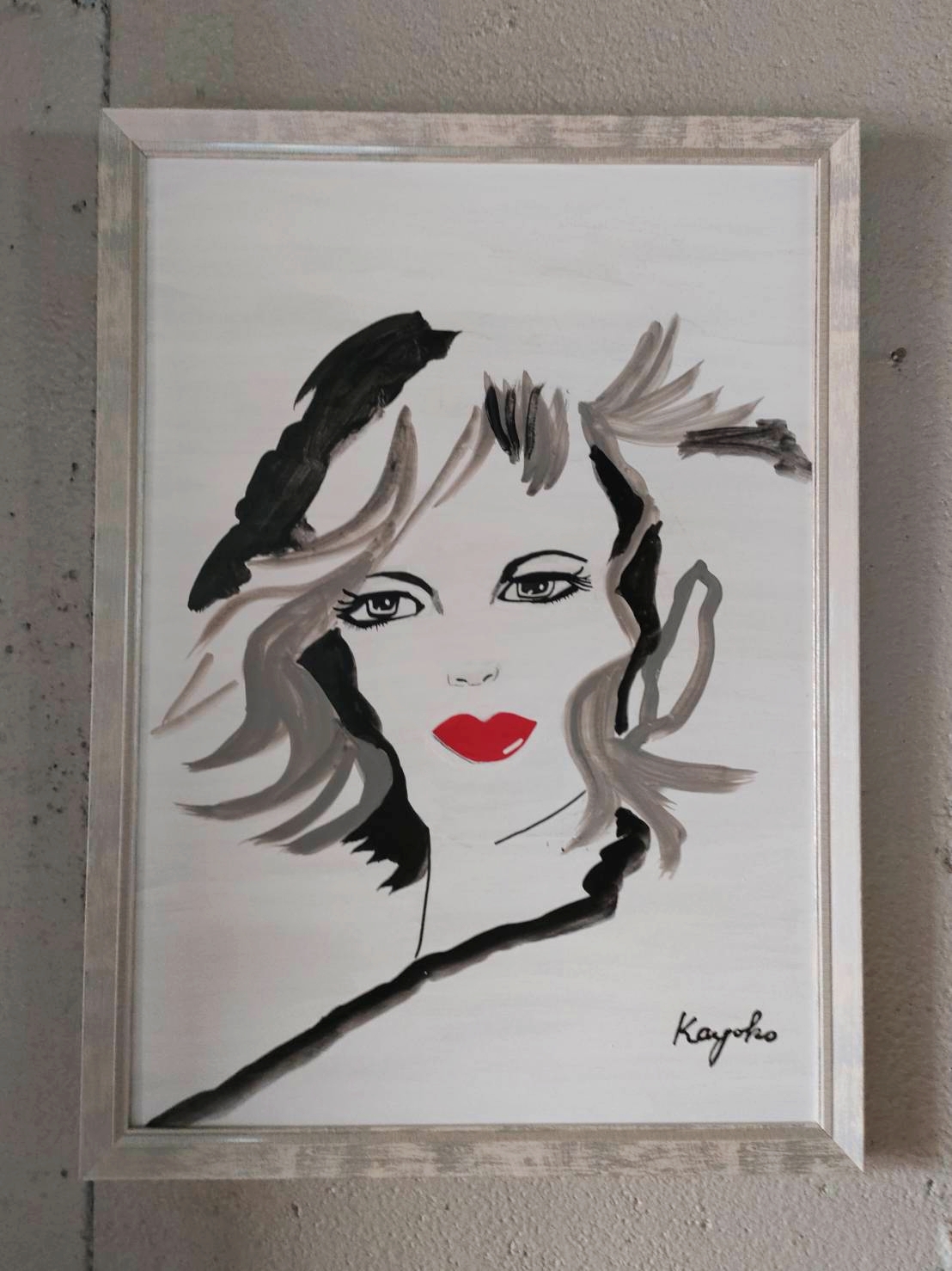 赤い唇 by 山口香代子 - 絵画販売・購入・レンタル（サブスク