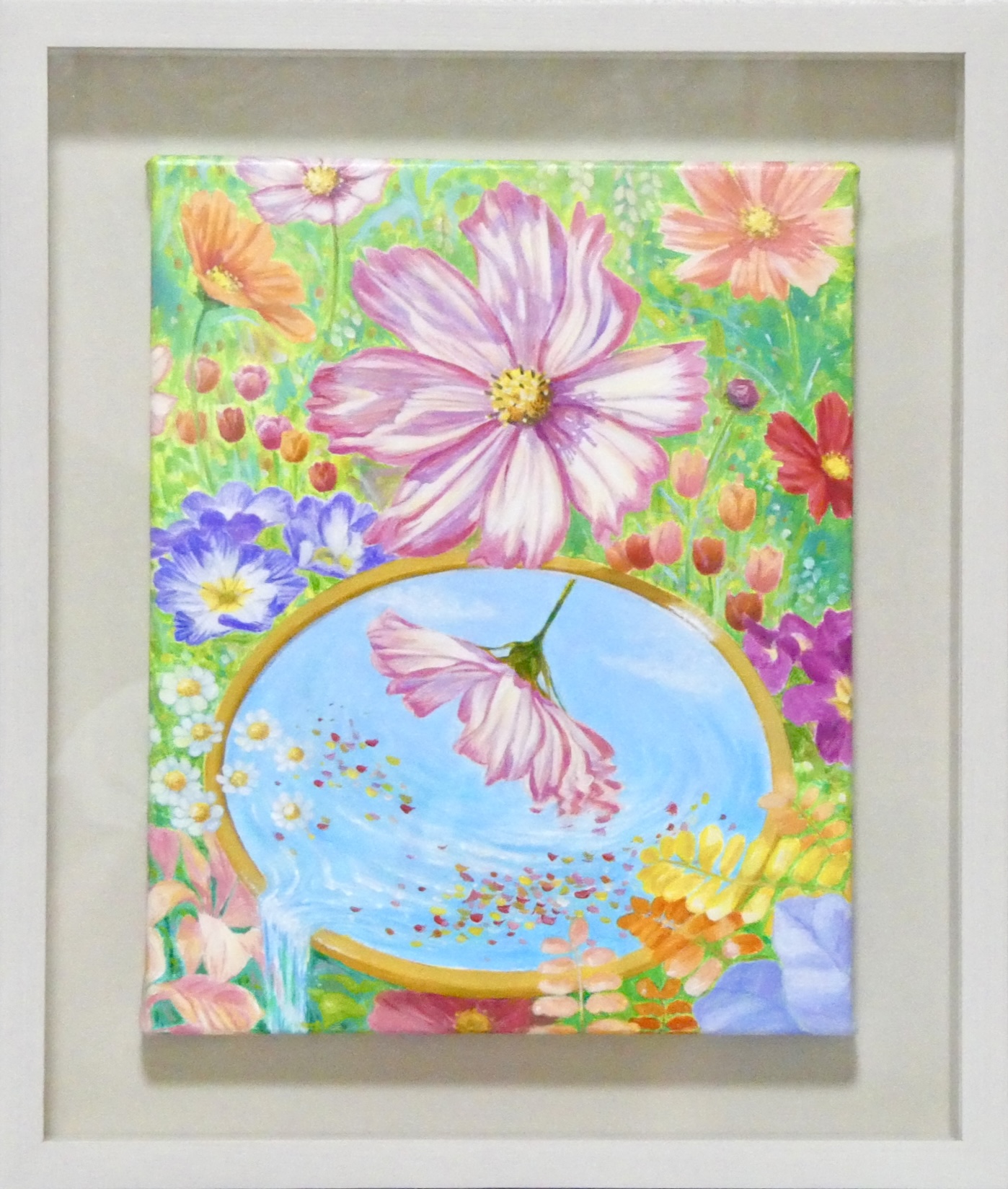 花と鏡（艶やかに香る） by 冬乃太陽 - 絵画販売・購入・レンタル