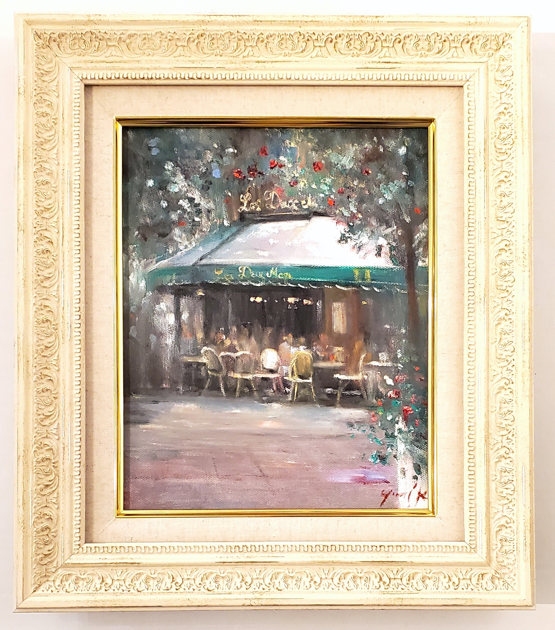木漏れ日のカフェテラス by 神之浦由美 - 絵画販売・購入・レンタル