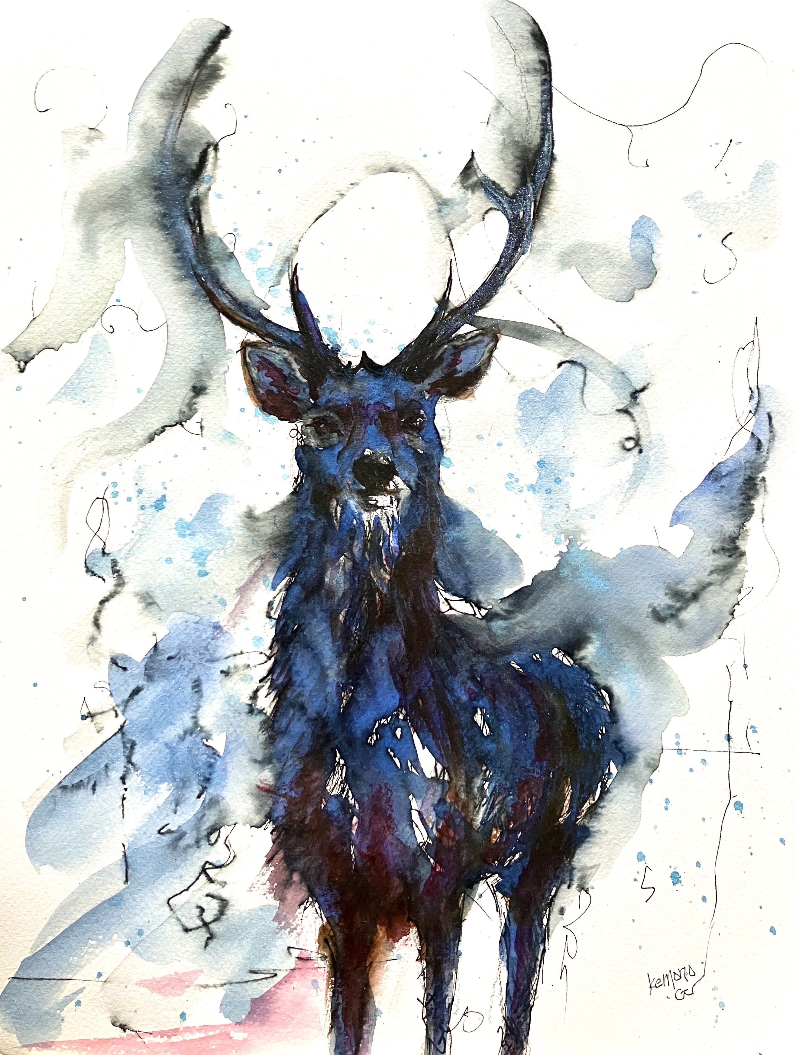 アクリル画：モンスターの花 000000012210_HemIDBE.jpg