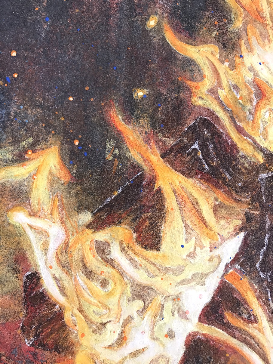焚火 by 陸野真望 - 絵画販売・購入・レンタル（サブスク） - ARTELIER