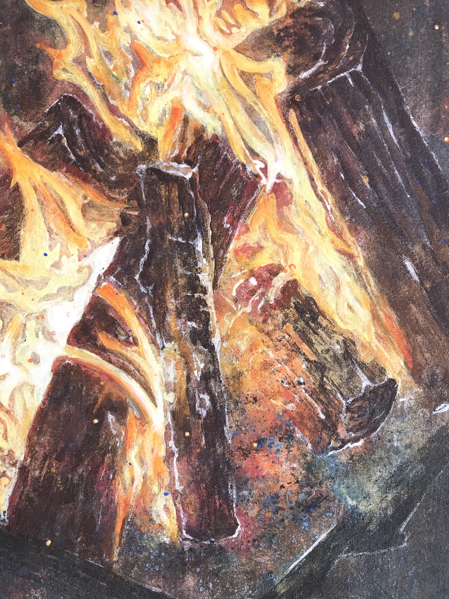 焚火 by 陸野真望 - 絵画販売・購入・レンタル（サブスク） - ARTELIER