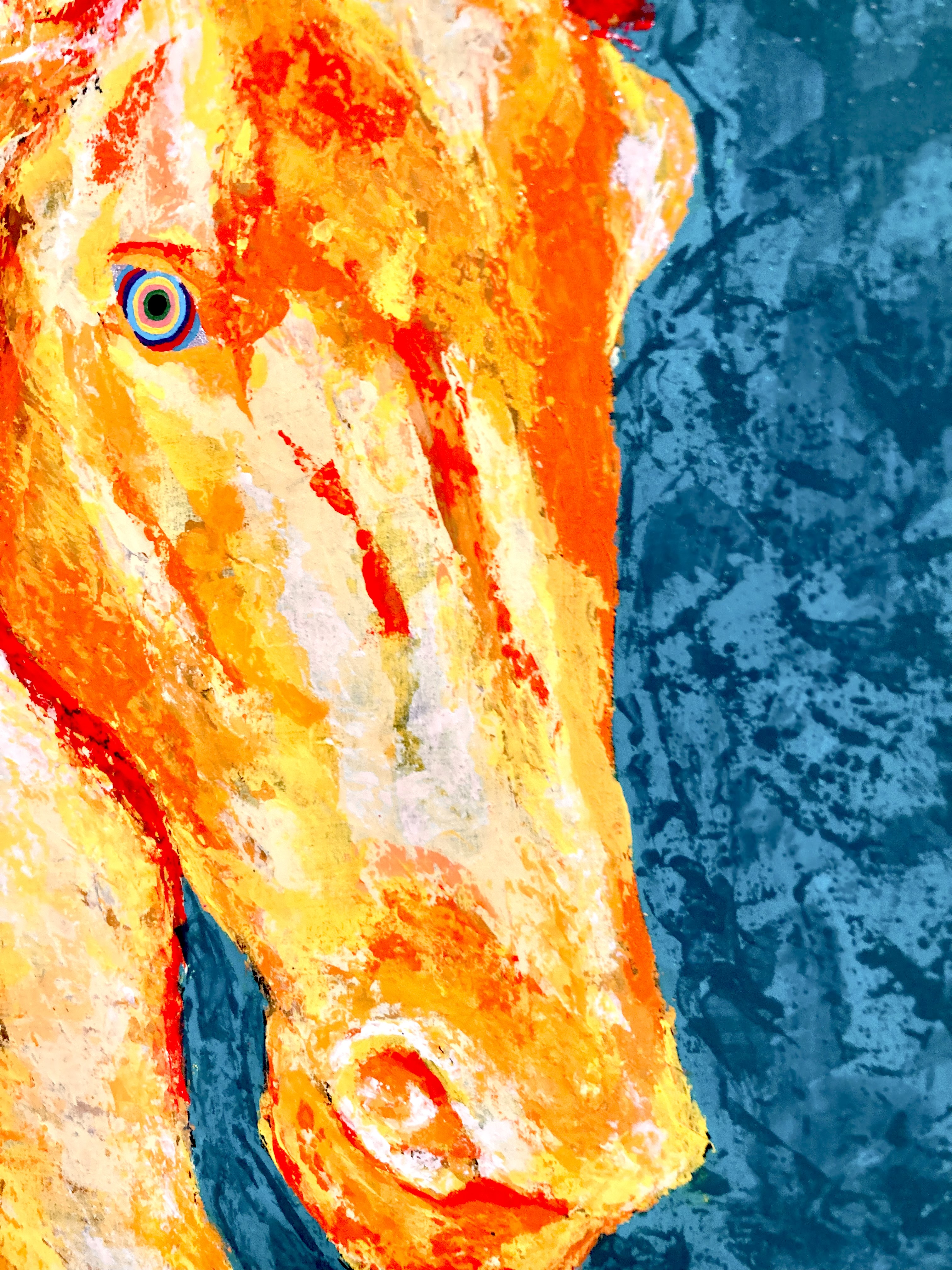 SALE / 迸る可能性の燈 【原画　馬　午　絵画　動物画　肉筆画　現代アート】 迸る可能性の燈（あかし） by idogaeru - 絵画販売・購入・レンタル
