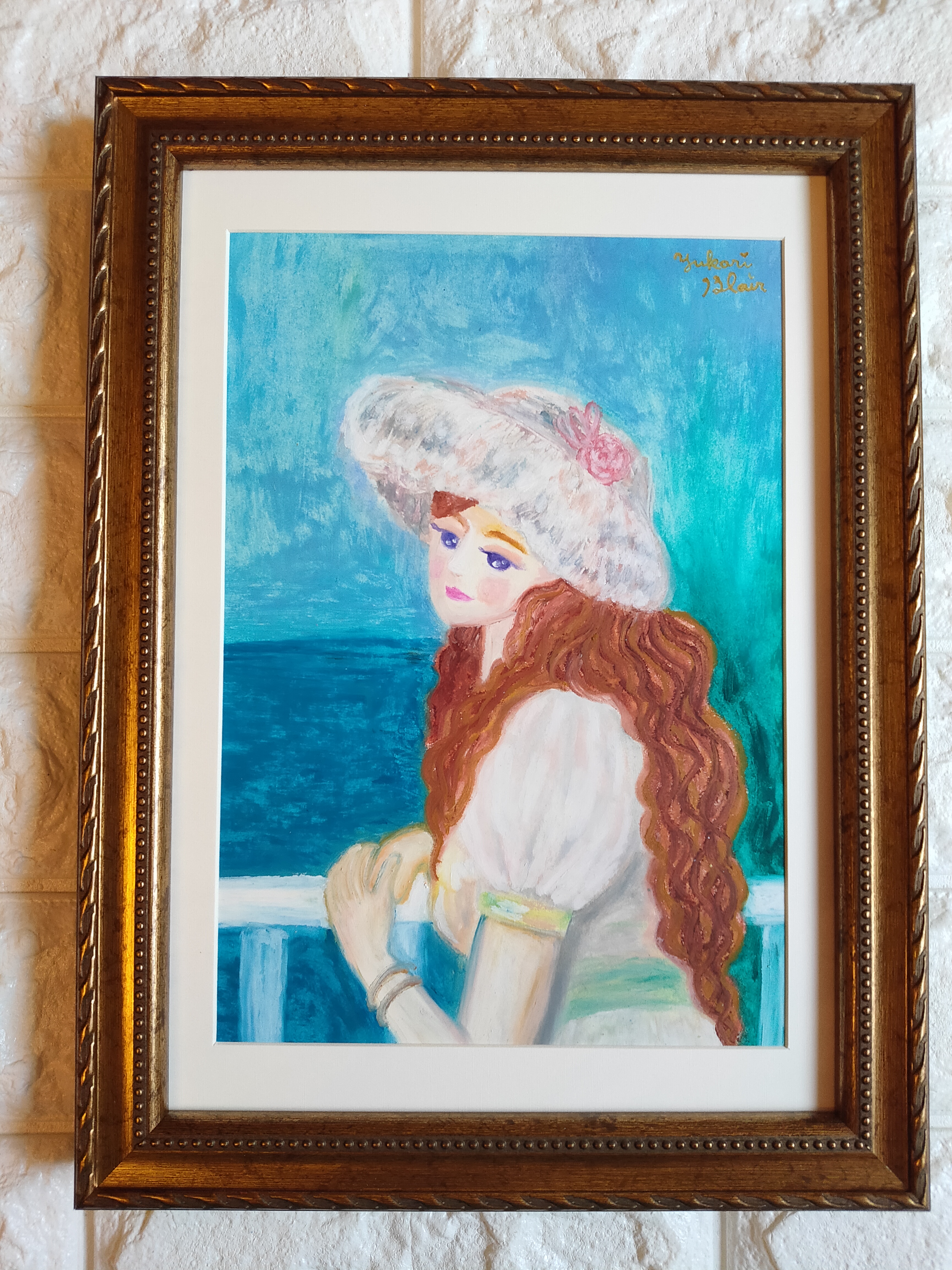 レースの帽子の少女 オマージュ by Yukari Blair - 絵画販売・購入