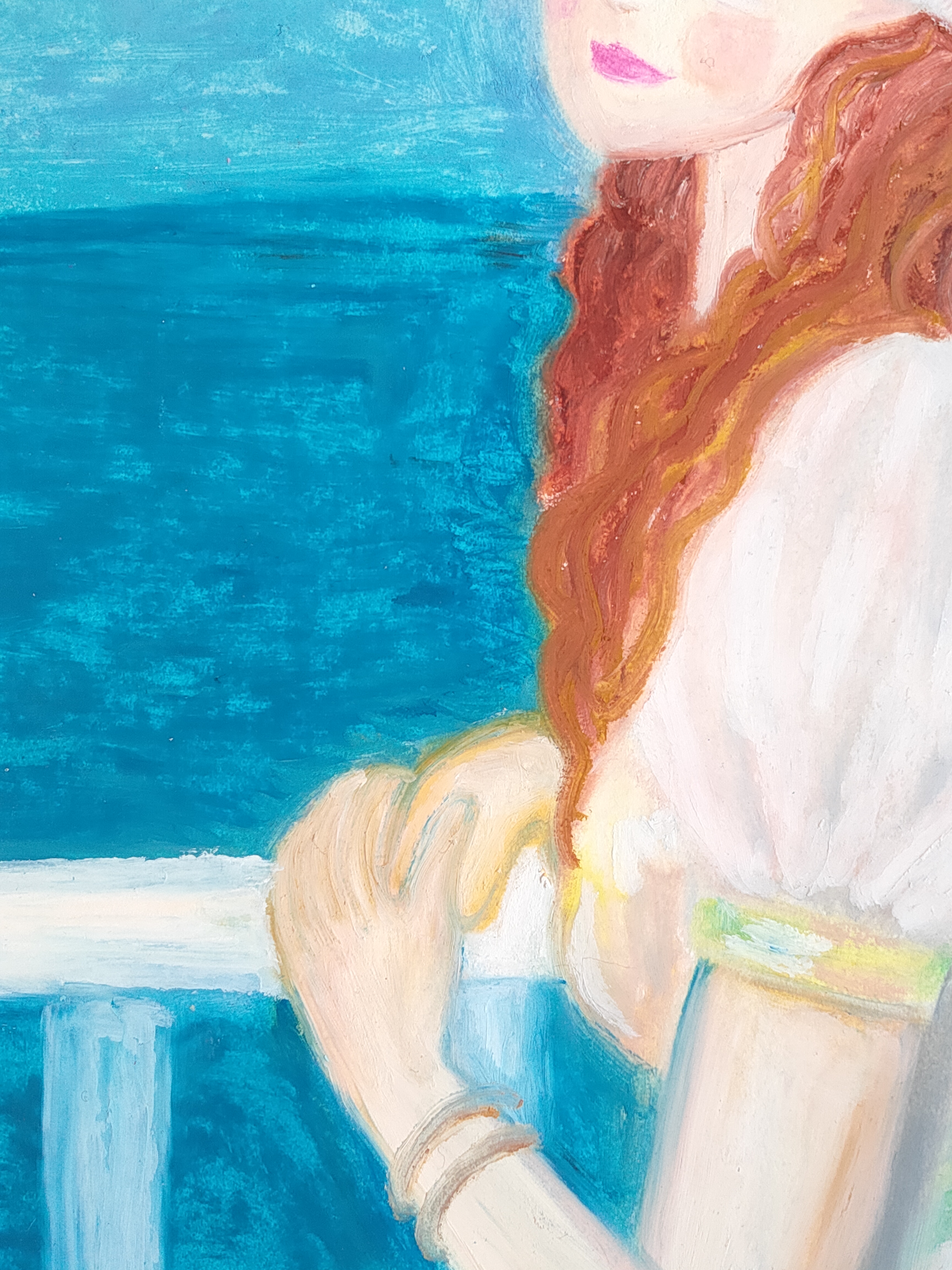 レースの帽子の少女 オマージュ by Yukari Blair - 絵画販売・購入