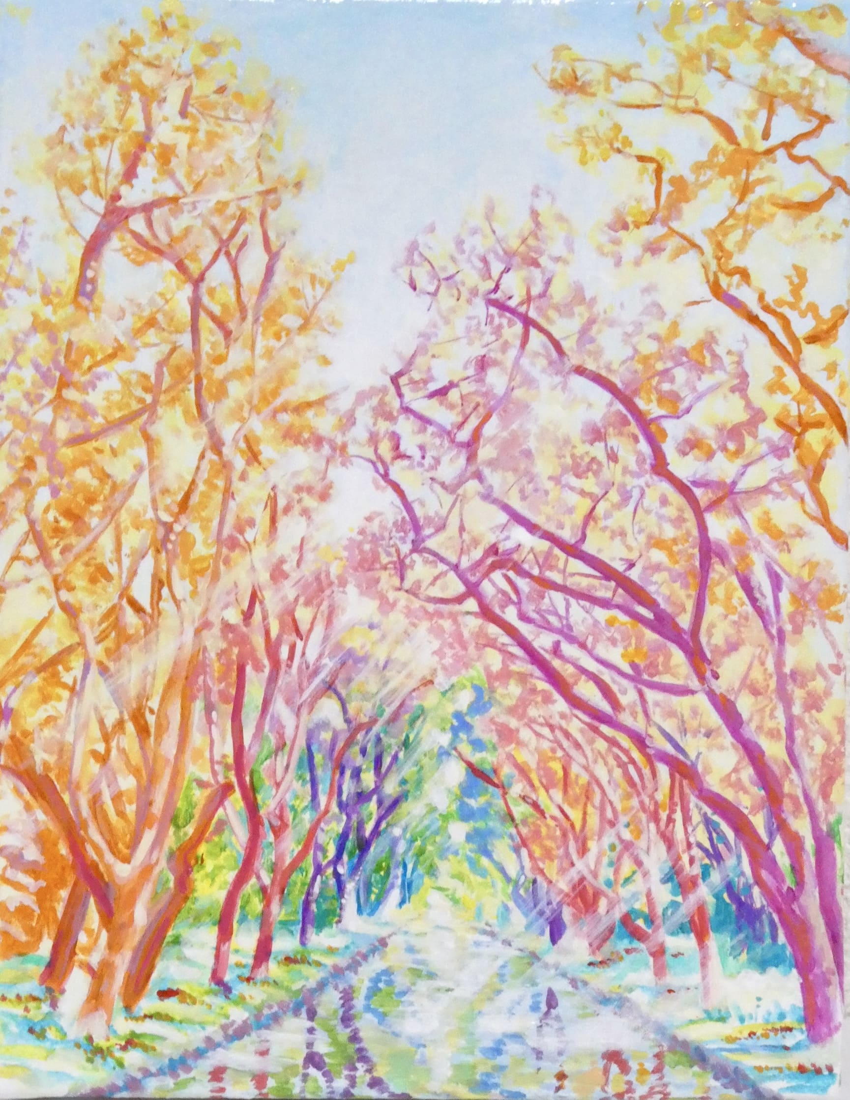絵画　花　蛹 旋風 ～Uplifting pink by Mamiko Okubo - 絵画販売・購入