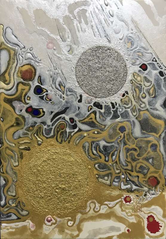 月と太陽　絵画3点 月と太陽 絵画3点 月と太陽 | Atelier Libera's Store