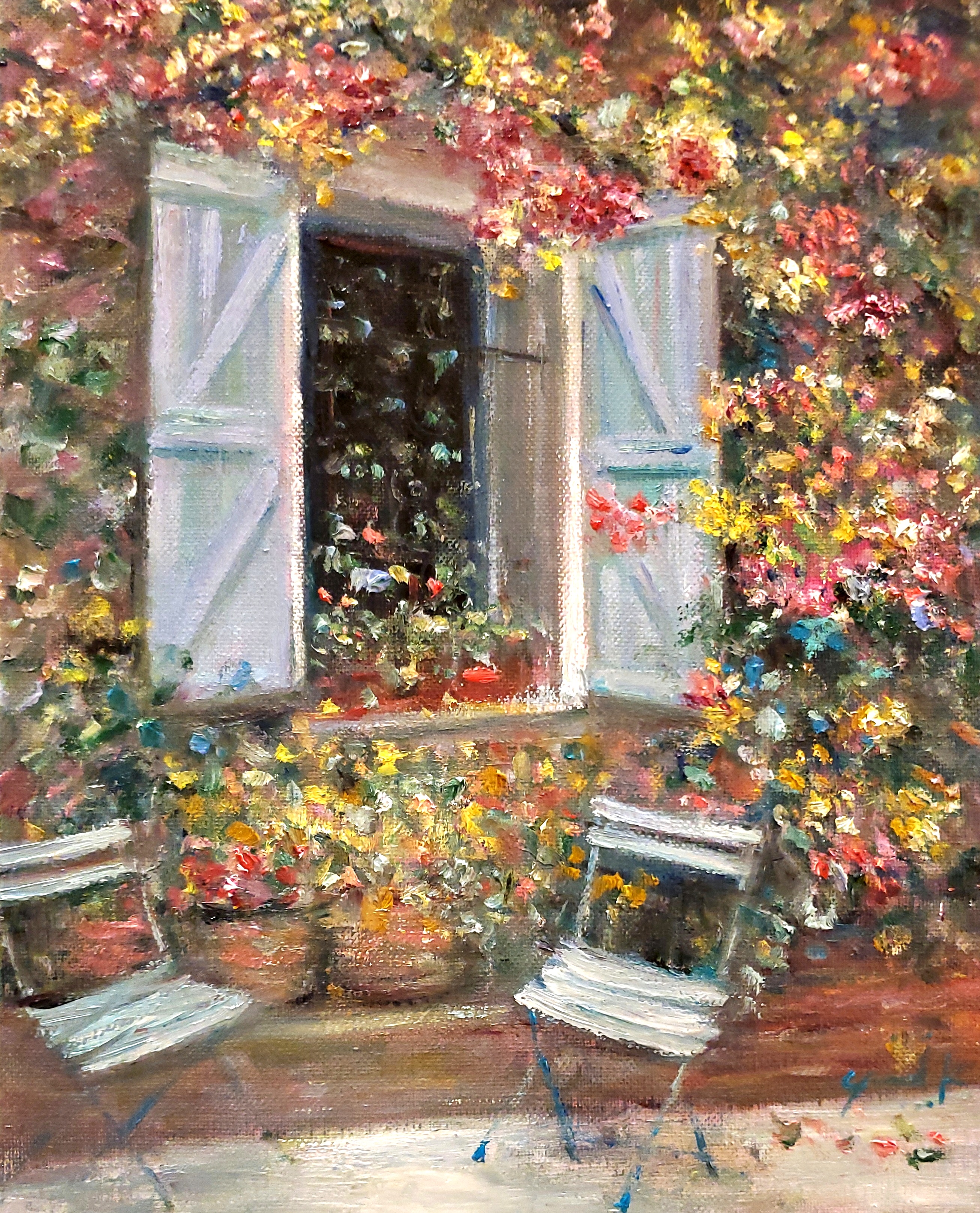 花の咲く家 by 神之浦由美 - 絵画販売・購入・レンタル（サブスク