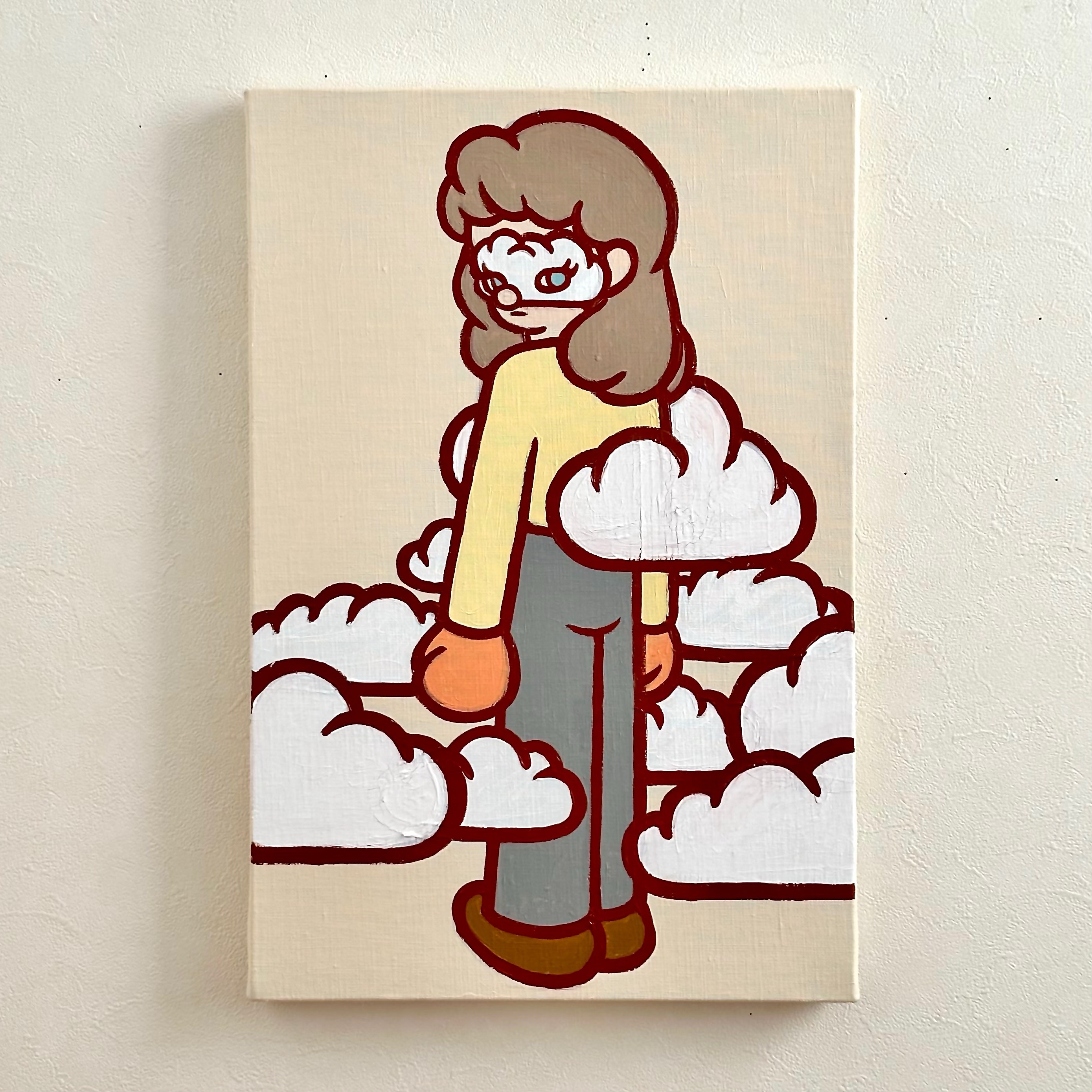 ●Kaoruko Negishi● アクリル画　原画　紐付き ○Kaoruko Negishi○ 2点セット アクリル画 原画 紐付き
