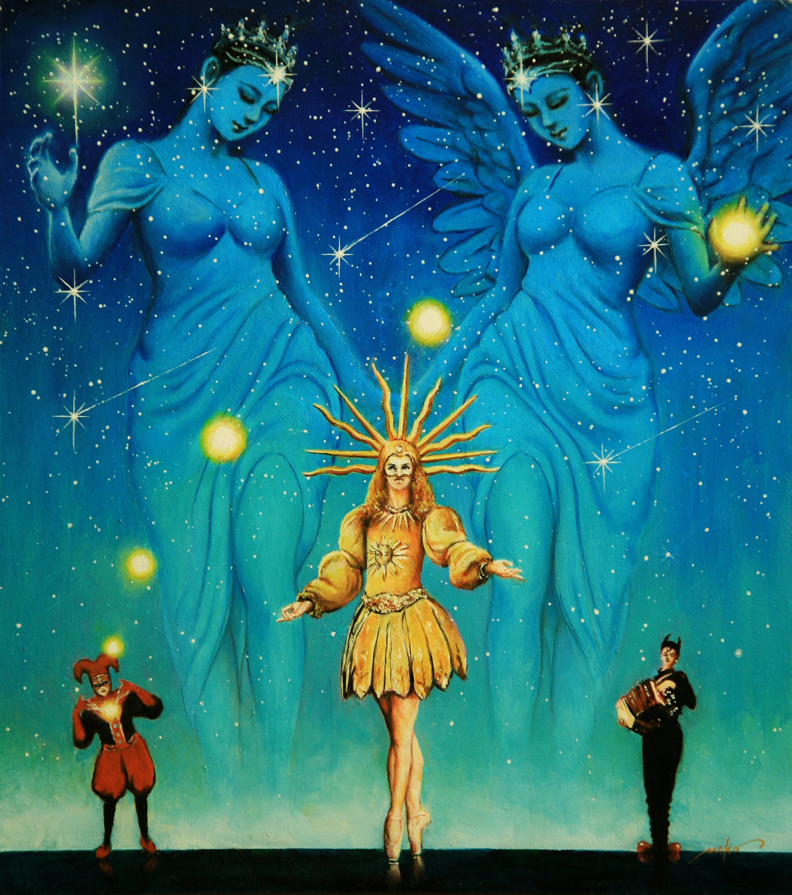 油彩画【神の造形】 by 大根田真 - 絵画販売・購入・レンタル