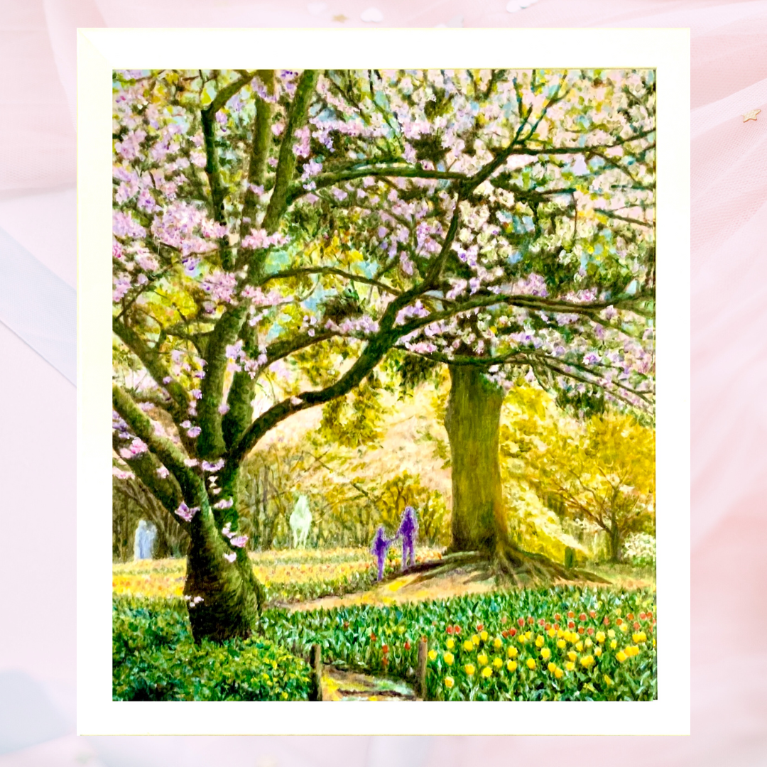 「公園の風」F20油彩画 油絵 絵画 風景画 原画 996d110f92d83a01df1b3bbd8c8051