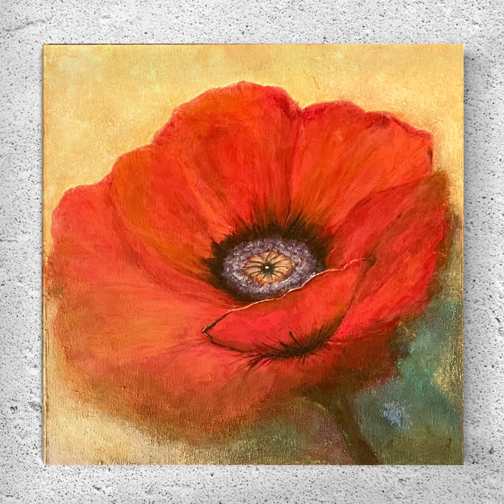 能力開花〜Blooming poppy by Mamiko Okubo - 絵画販売・購入