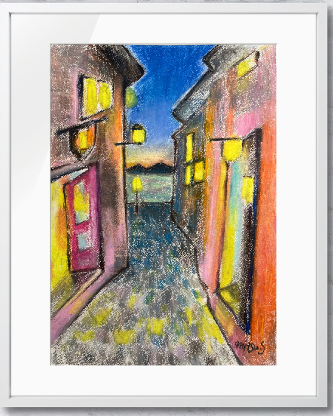 海の見える街 by Mitsuho Sugawara - 絵画販売・購入・レンタル