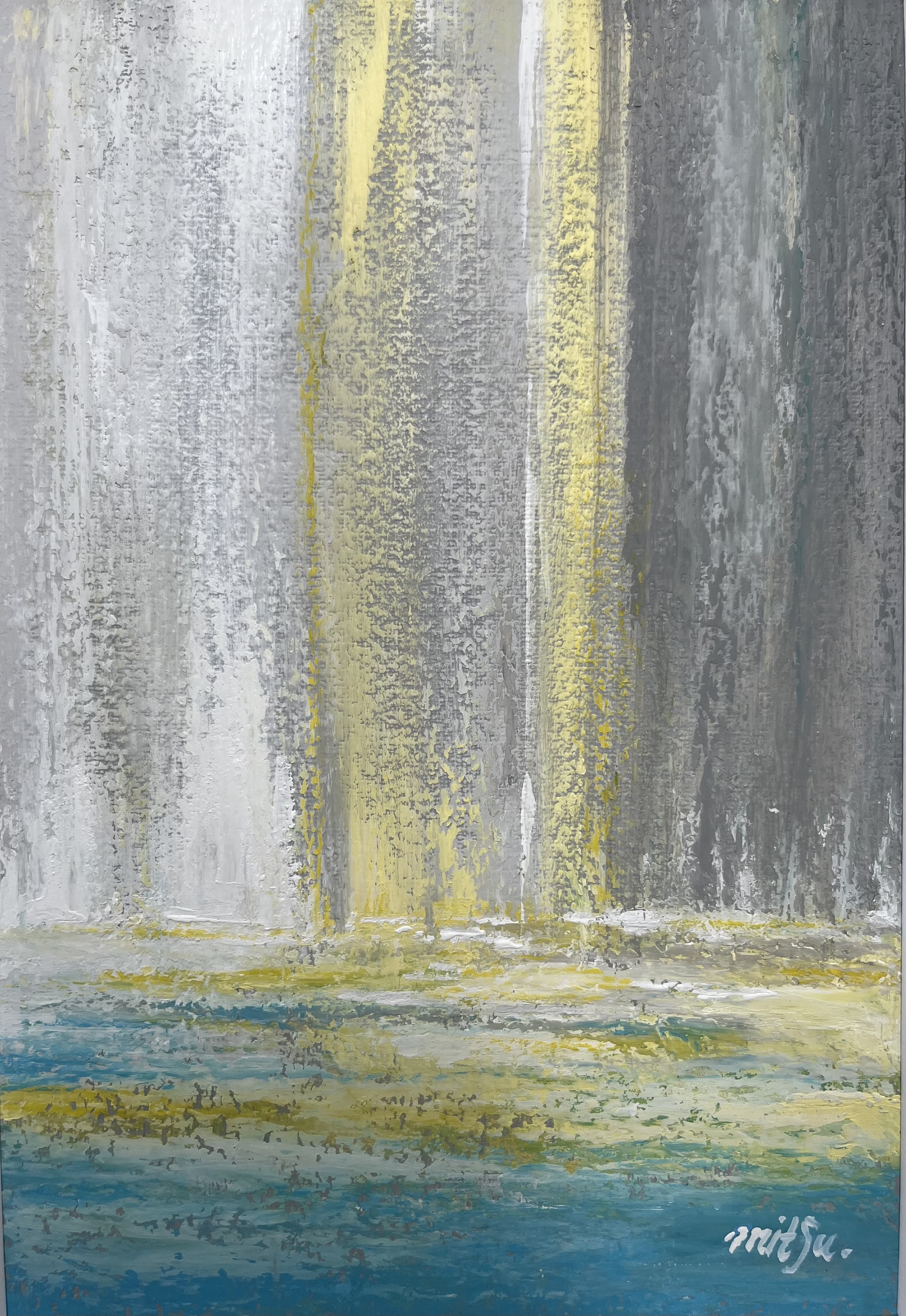 油絵[雨の歌] 春の雨 by Mitsuho Sugawara - 絵画販売・購入・レンタル